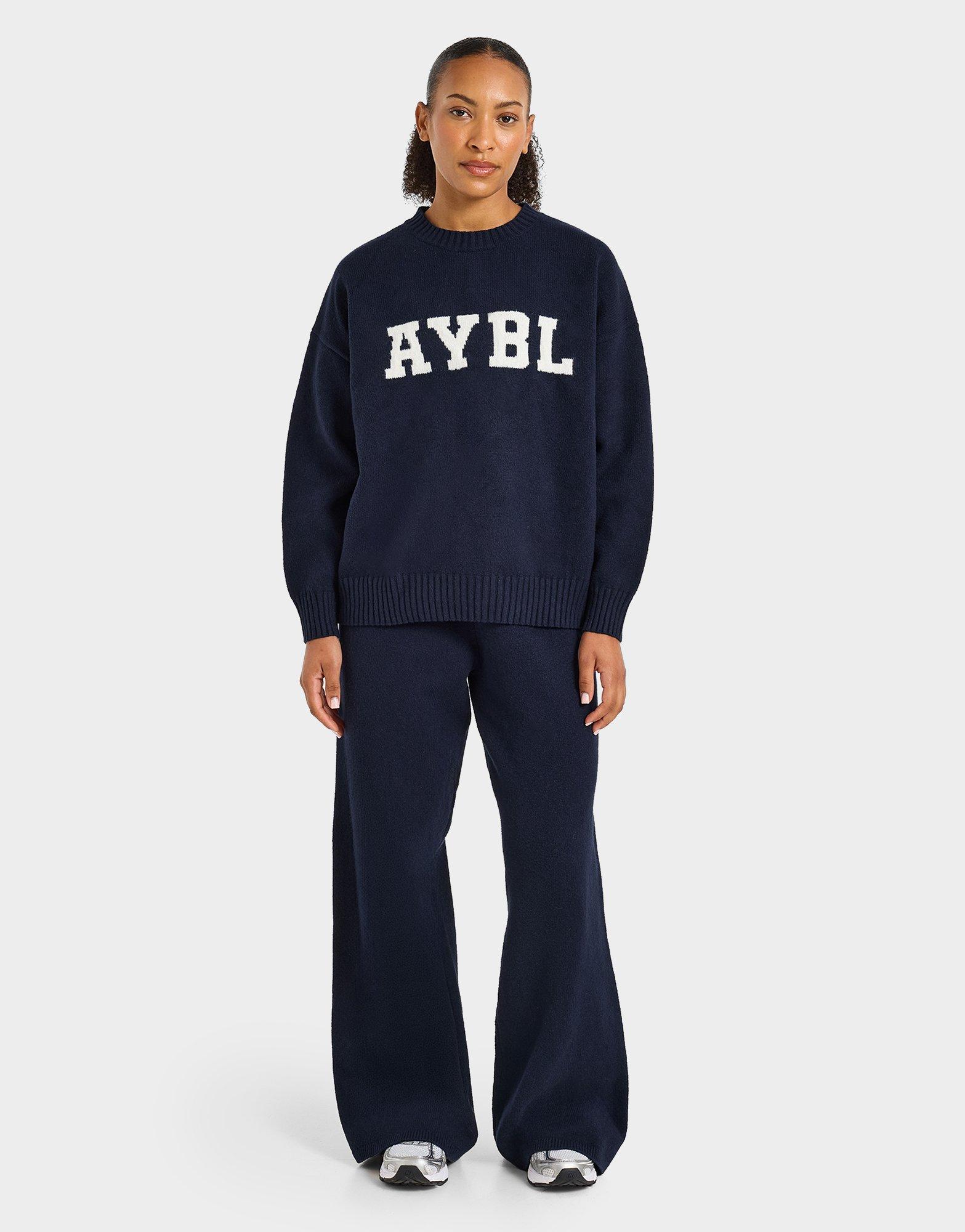 AYBL Varsity Knitted Wide Joggers