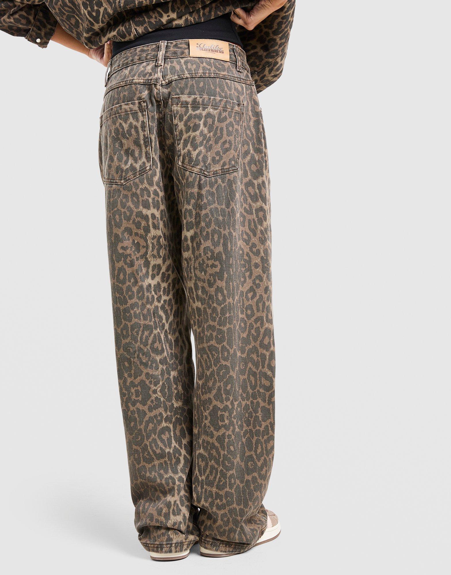 Unlike Humans Leopard Jeans