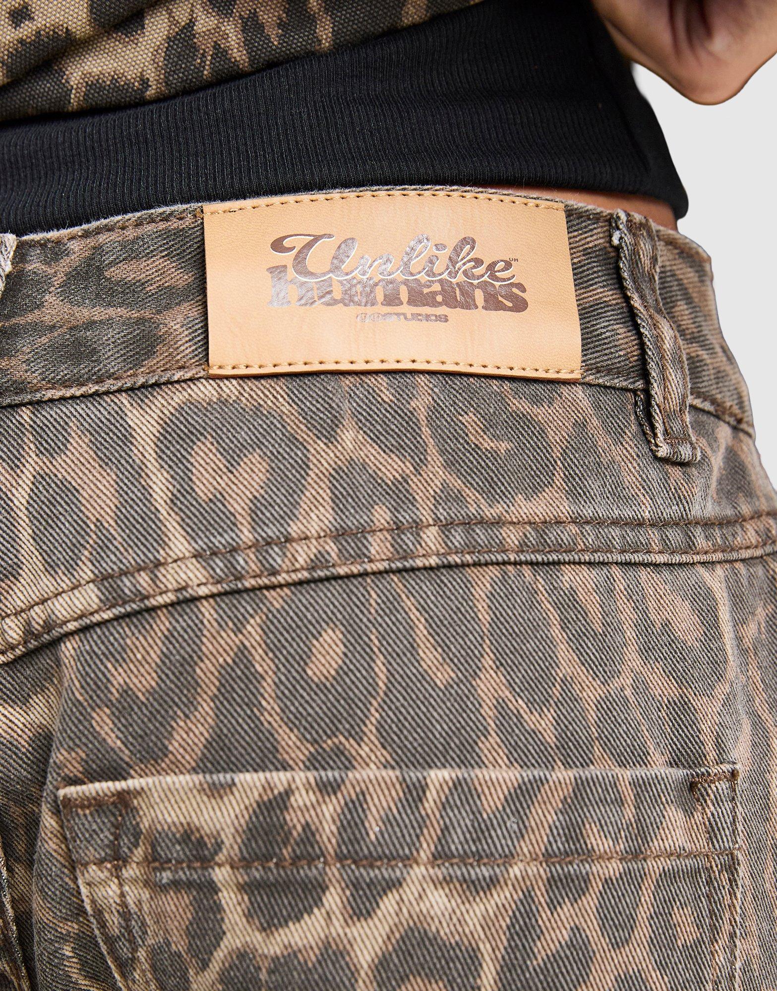 Unlike Humans Leopard Jeans