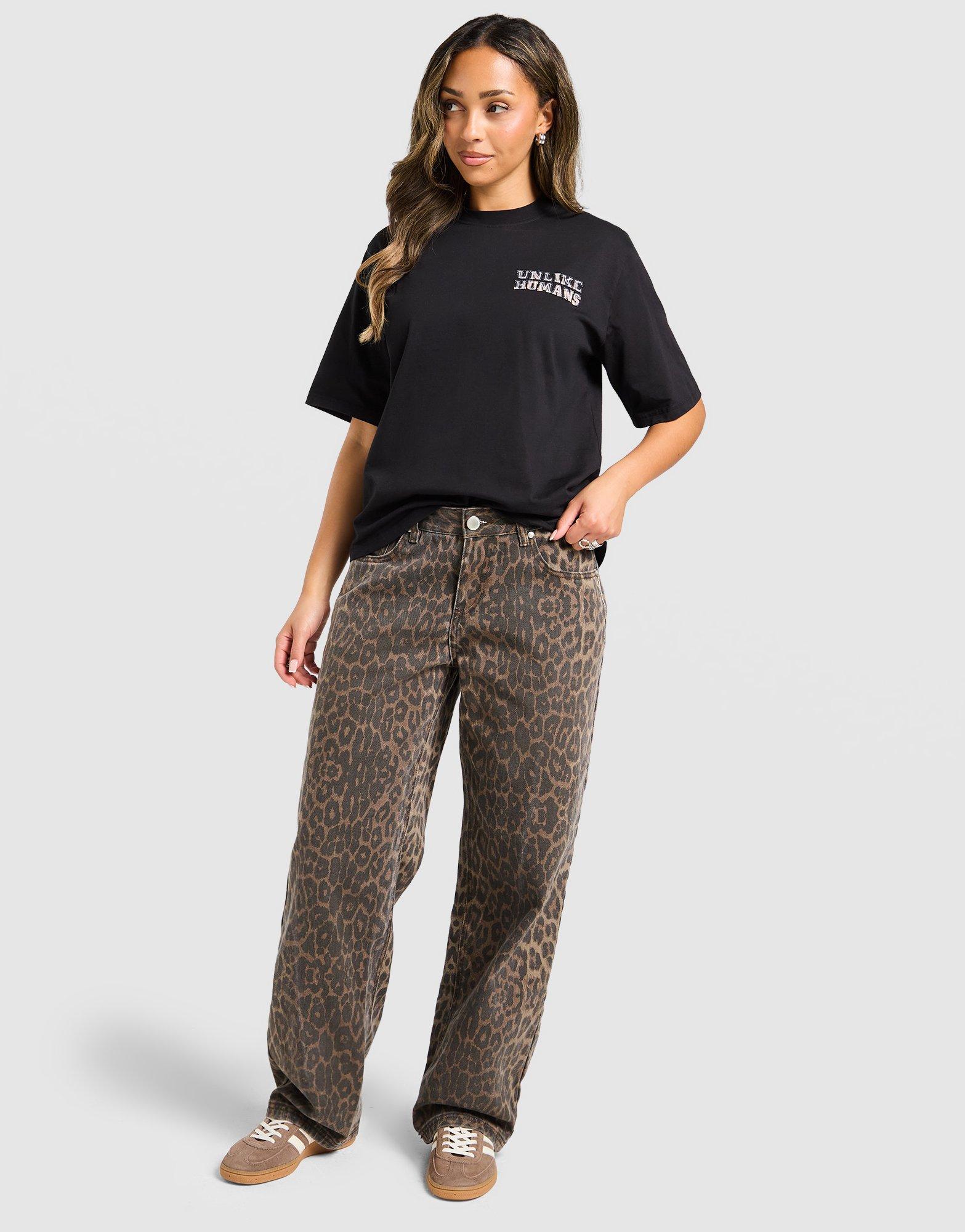 Unlike Humans Leopard Jeans