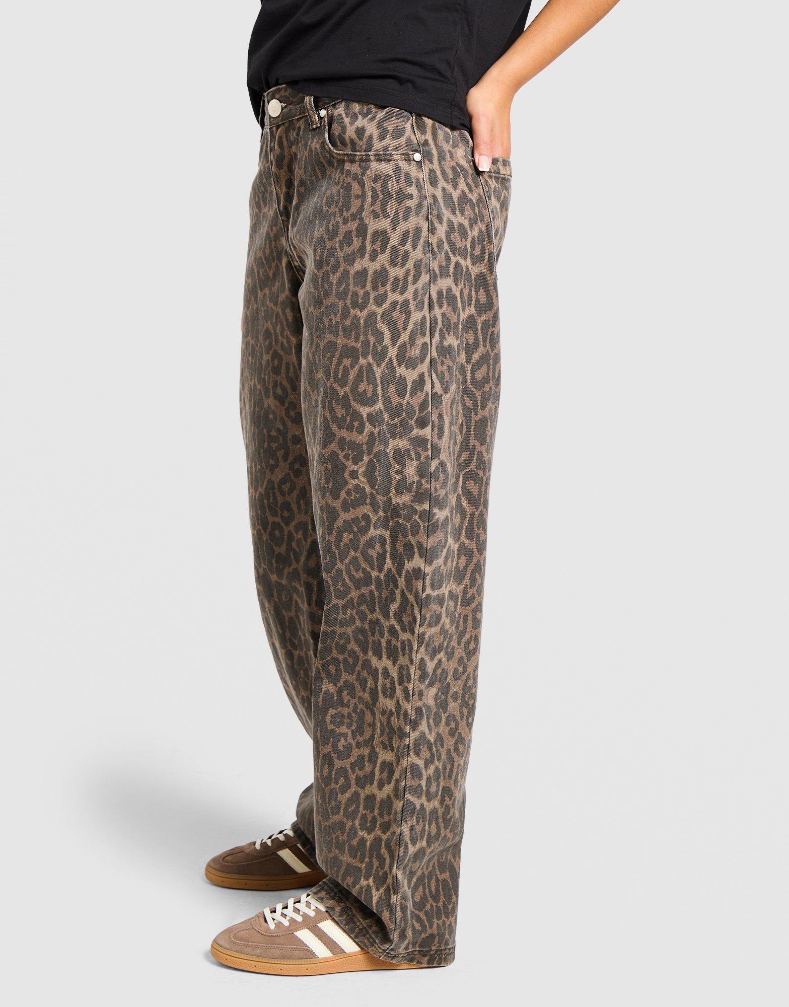 Unlike Humans Leopard Jeans