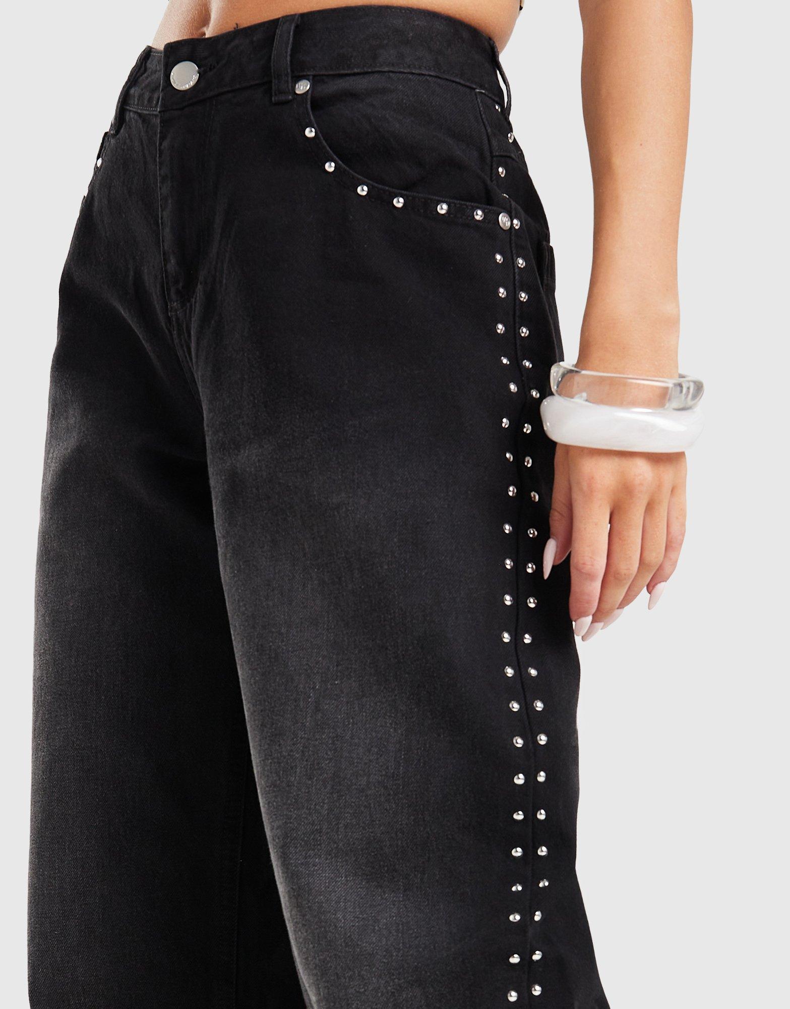 Unlike Humans Studded Jeans
