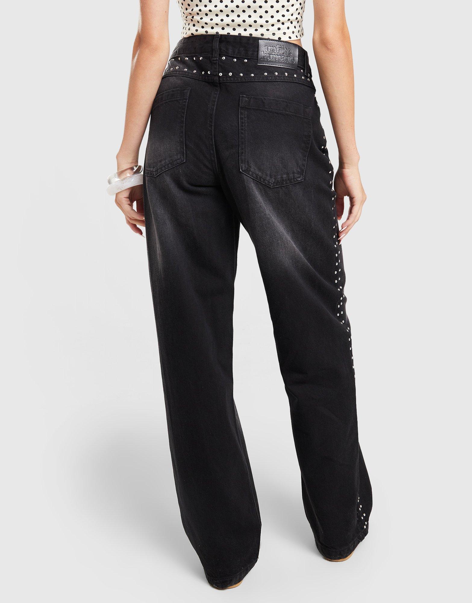 Unlike Humans Studded Jeans