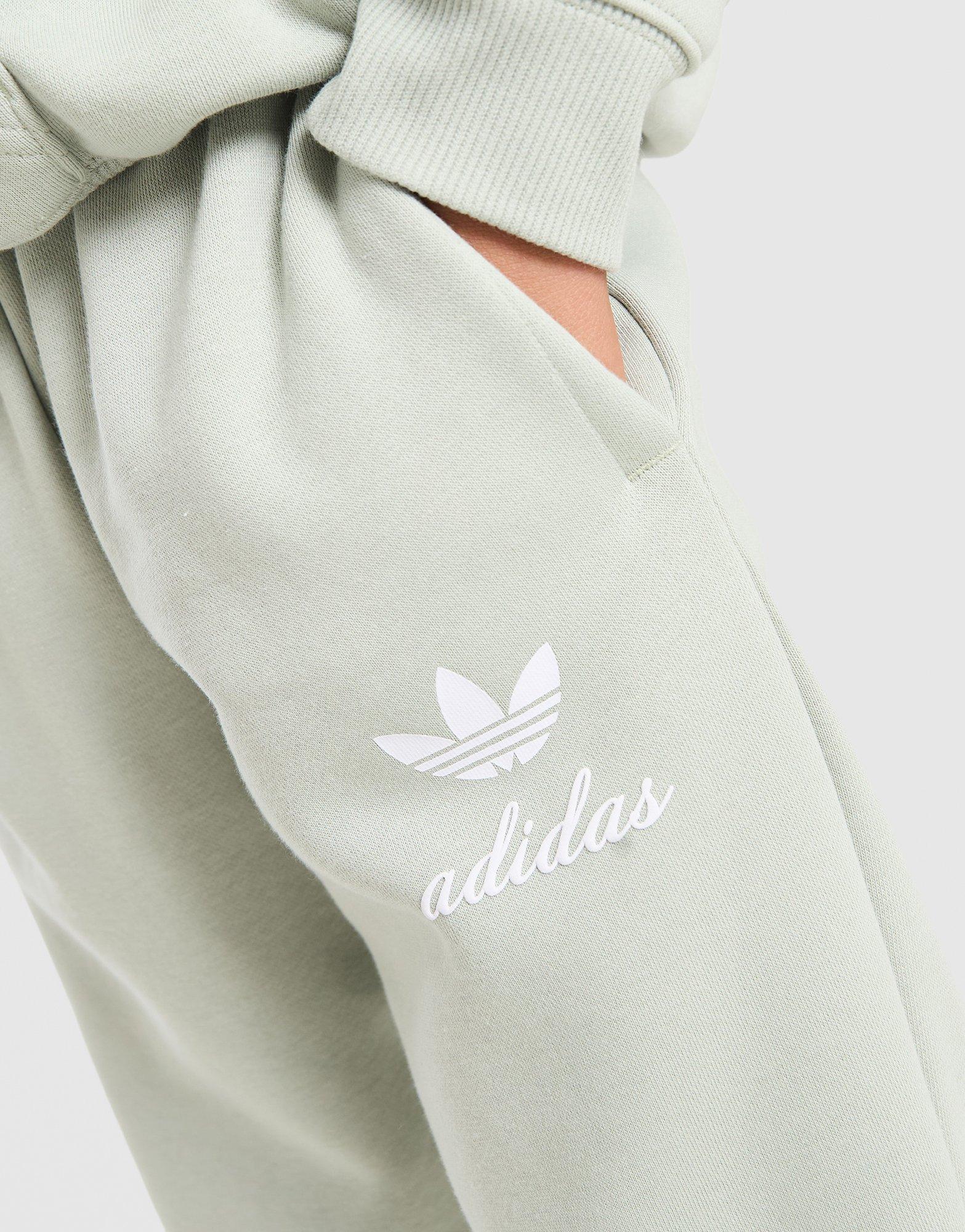 adidas Originals Script Overhead Wide Leg Tracksuit Children