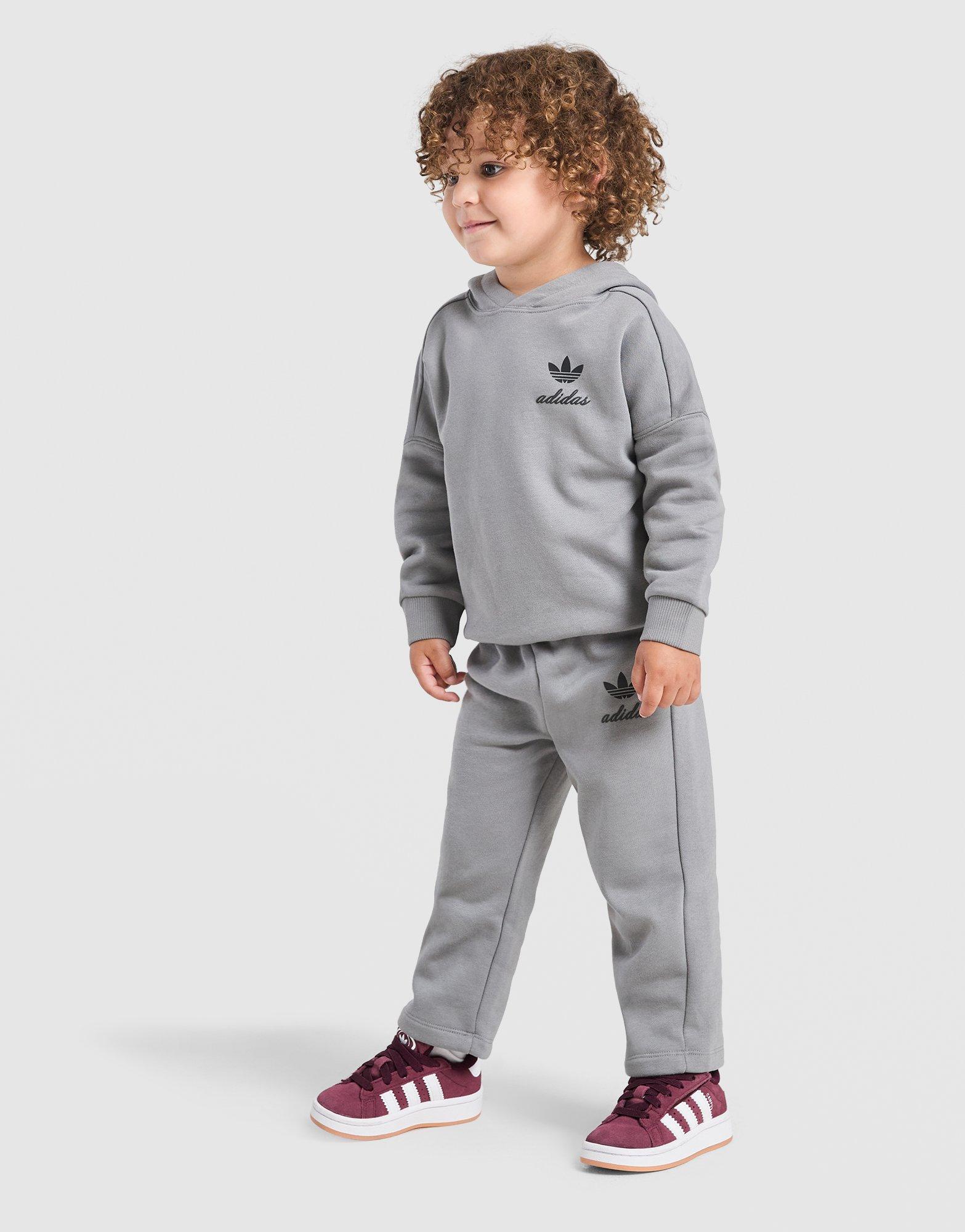 adidas Originals Script Overhead Wide Leg Tracksuit Infantr