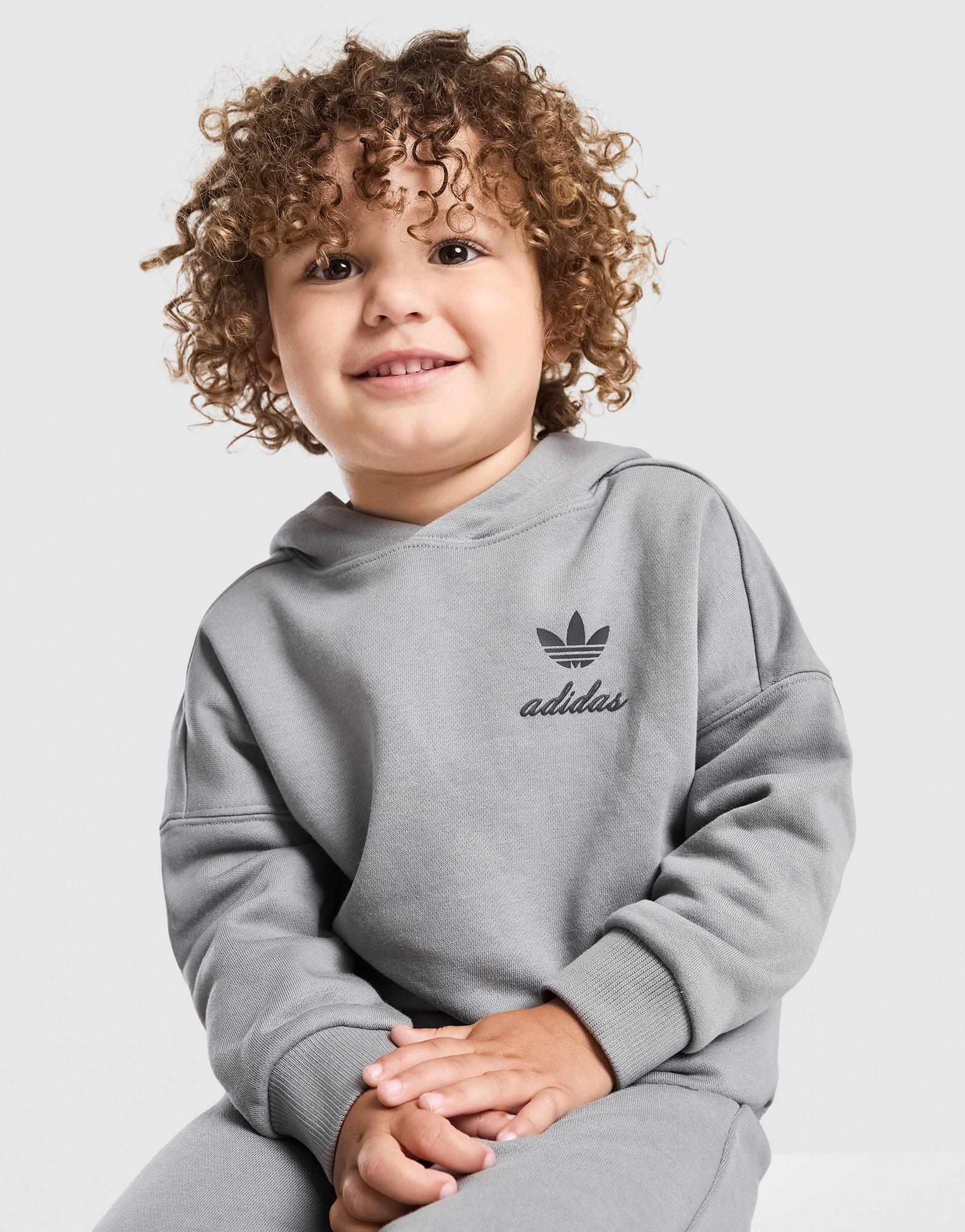 adidas Originals Script Overhead Wide Leg Tracksuit Infantr