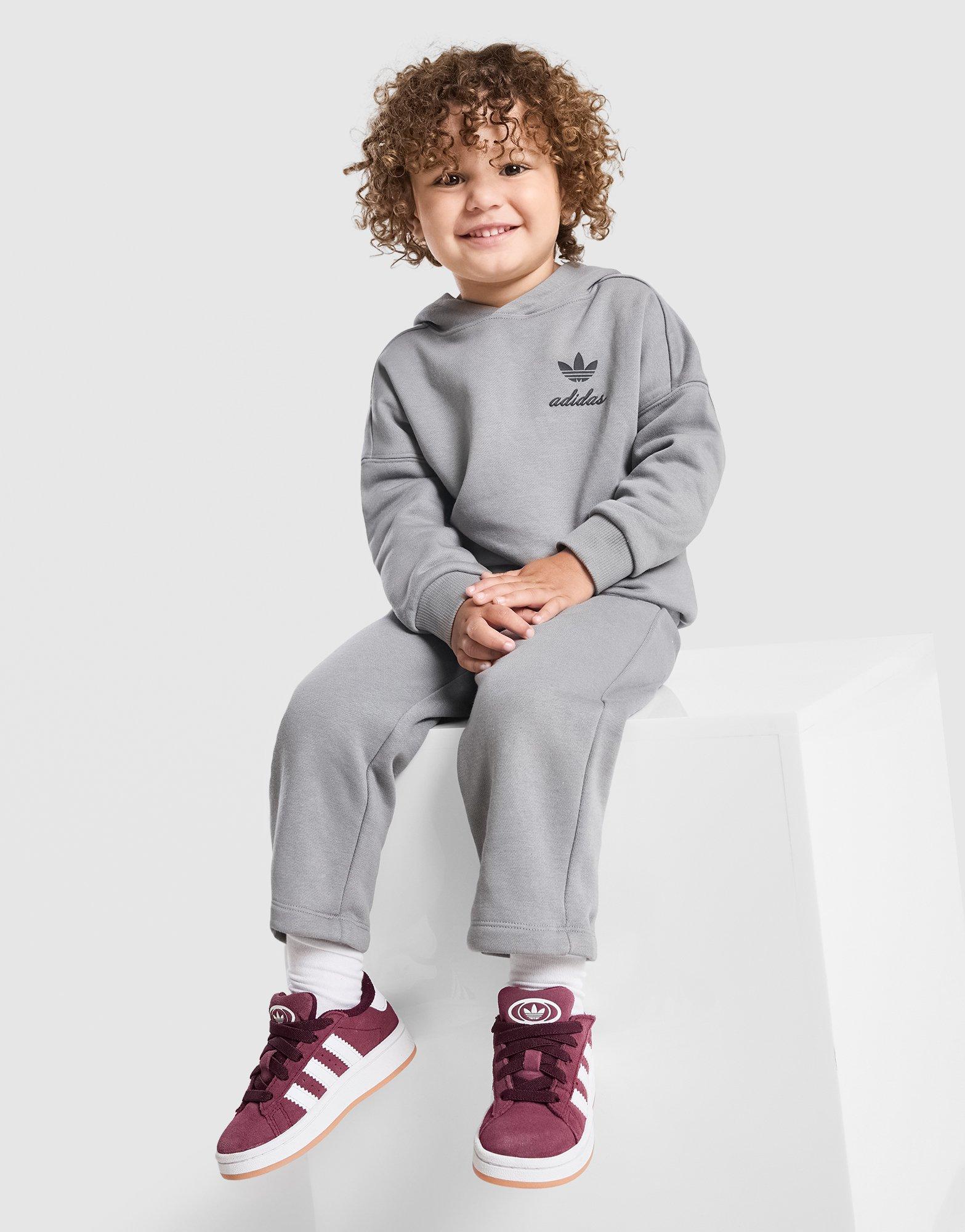 adidas Originals Script Overhead Wide Leg Tracksuit Infantr