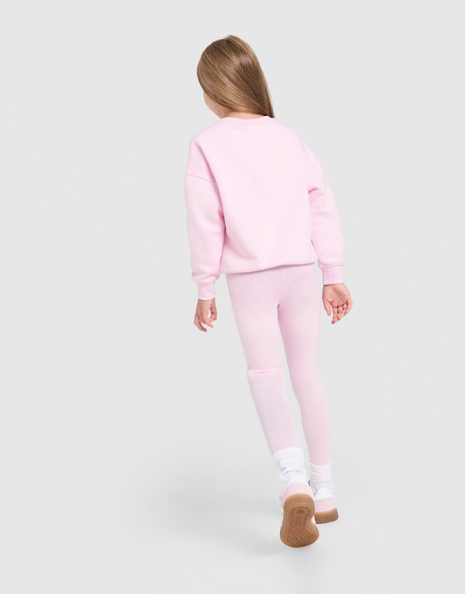 adidas Originals Girls' Polka Dot Crew/Leggings Set Children