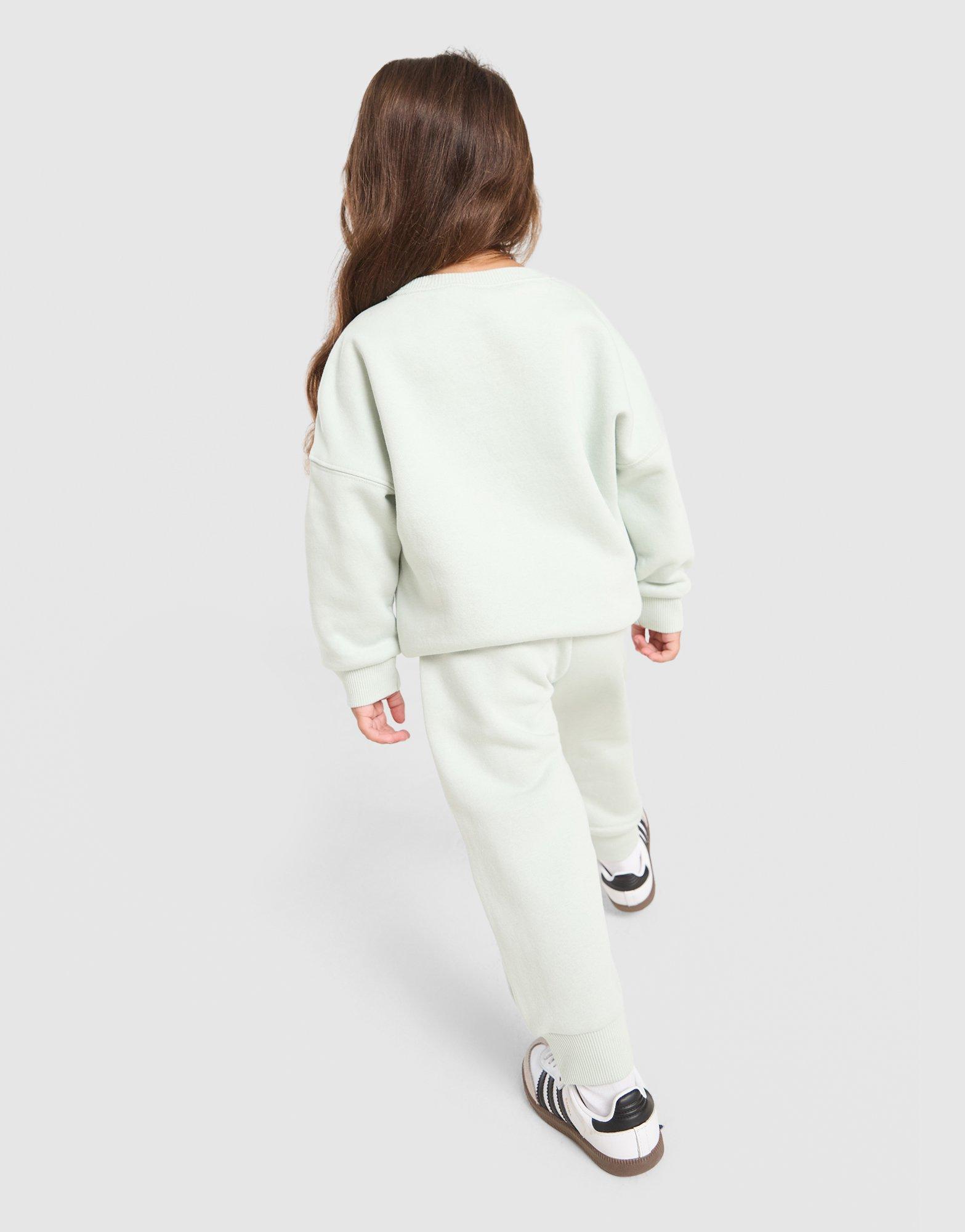 adidas Originals Girls' Trefoil Essential Crew Trainingsanzug Babys