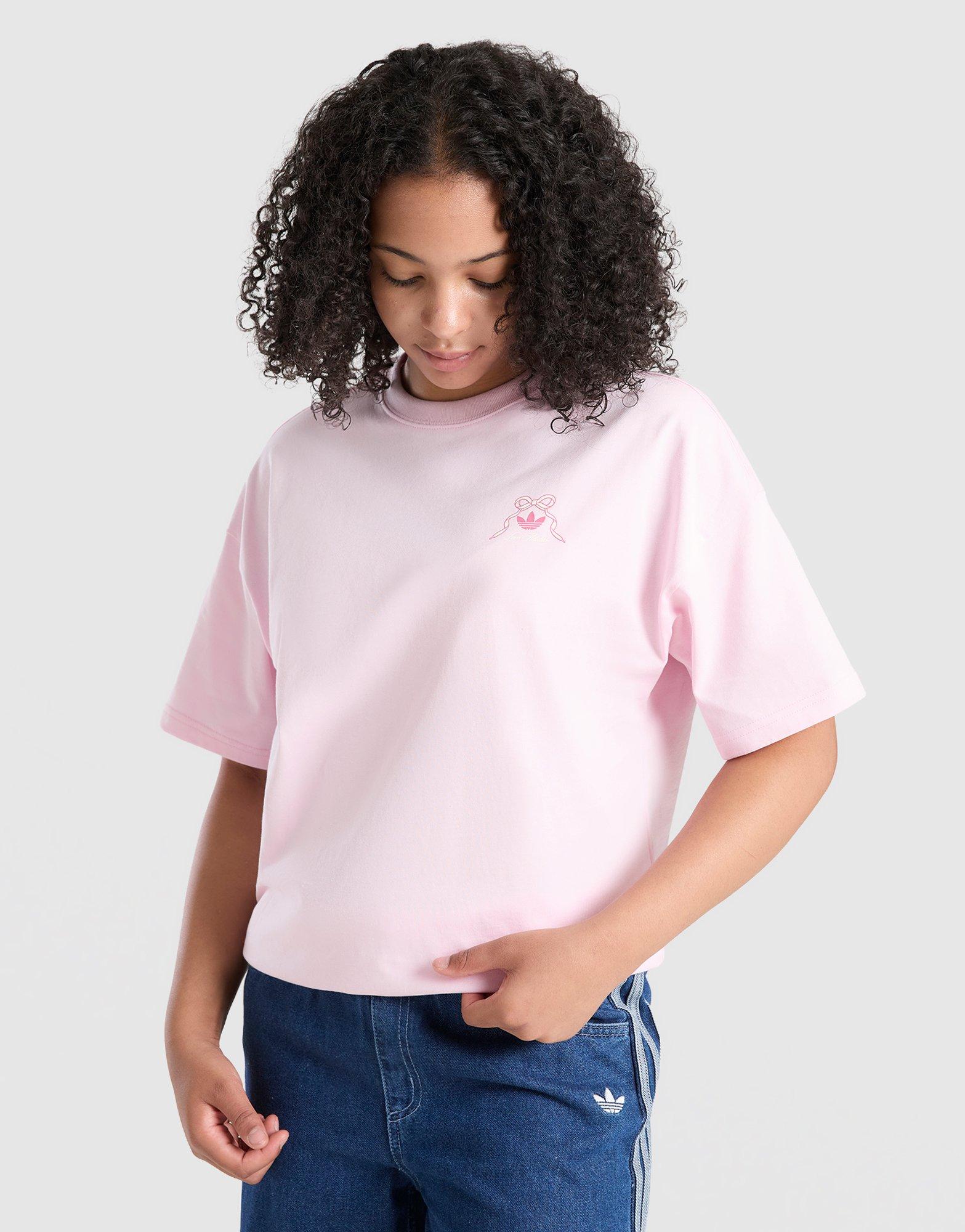adidas Originals Girls' Bow Graphic T-Shirt Junior