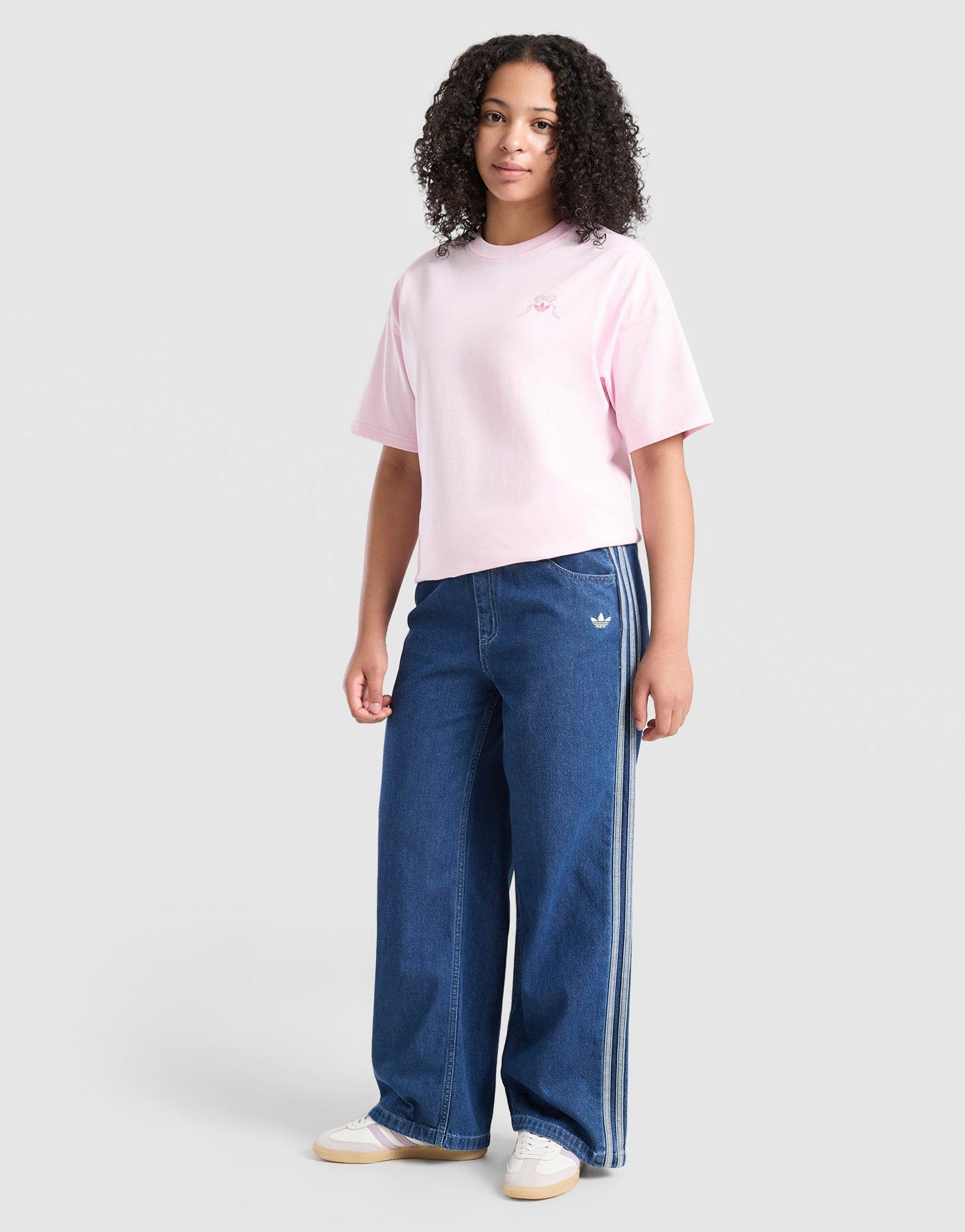 adidas Originals Girls' Bow Graphic T-Shirt Junior