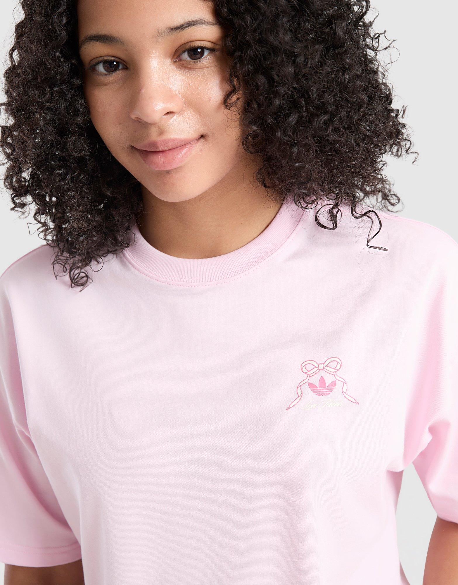 adidas Originals Girls' Bow Graphic T-Shirt Junior