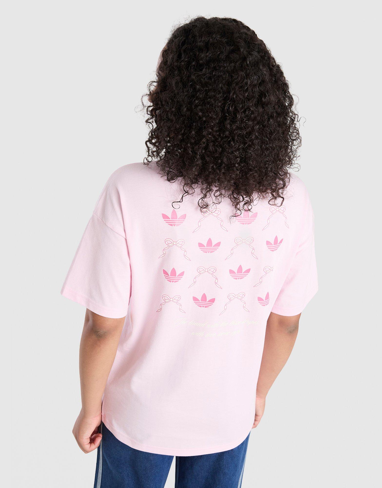 adidas Originals Girls' Bow Graphic T-Shirt Junior