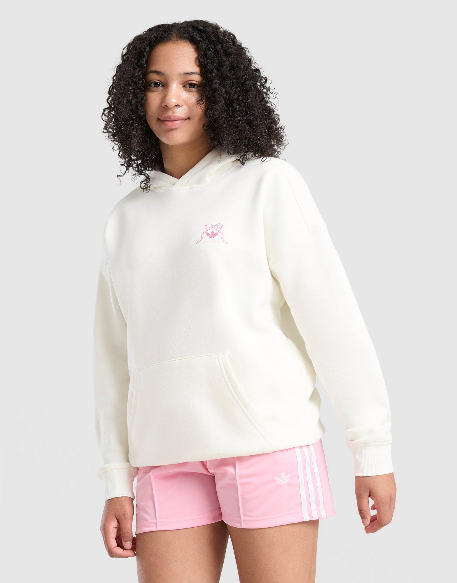 adidas Originals Girls' Graphic Bow Hoodie Junior