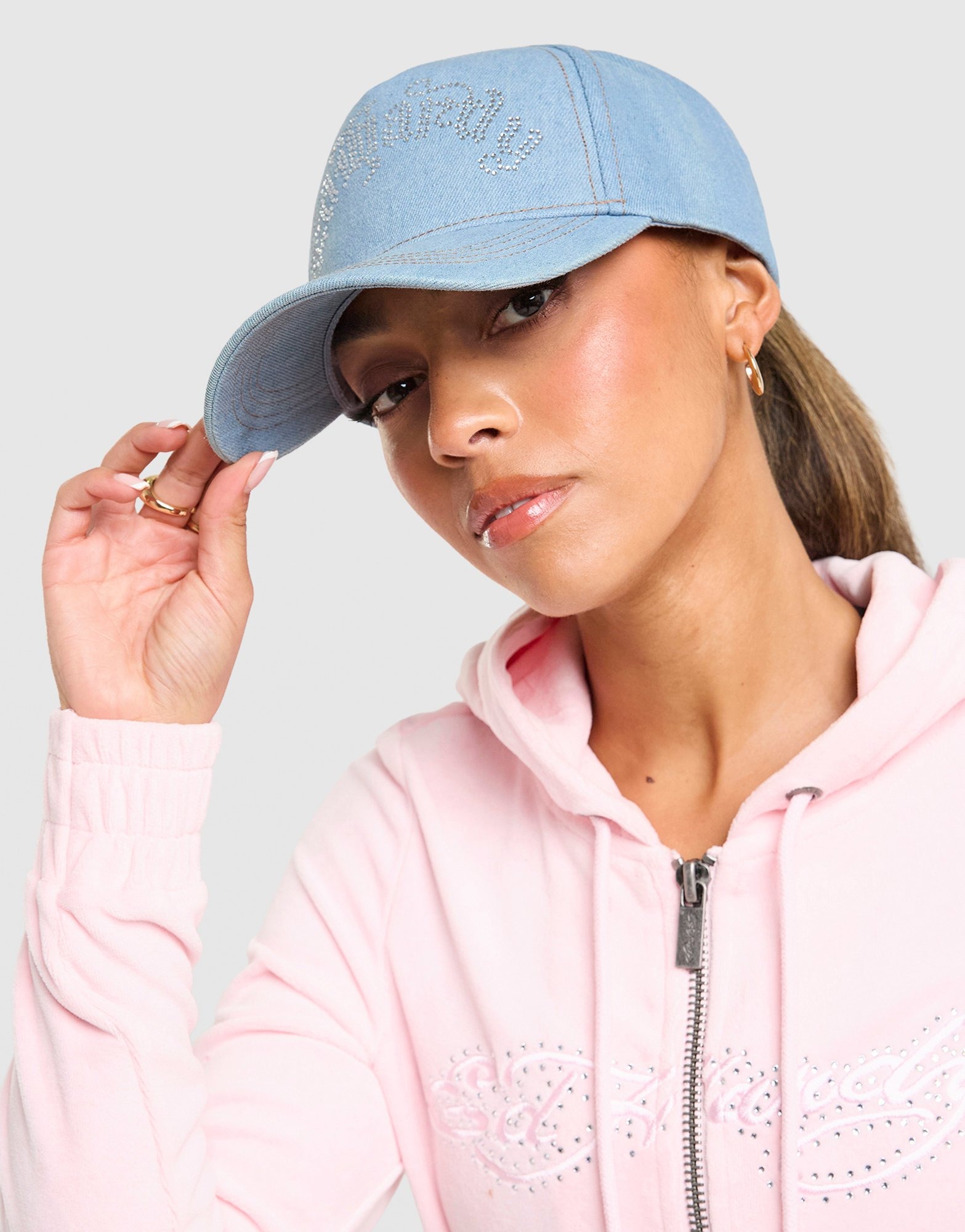 Blue Ed Hardy Diamante Gothic Trucker Cap - JD Sports Global