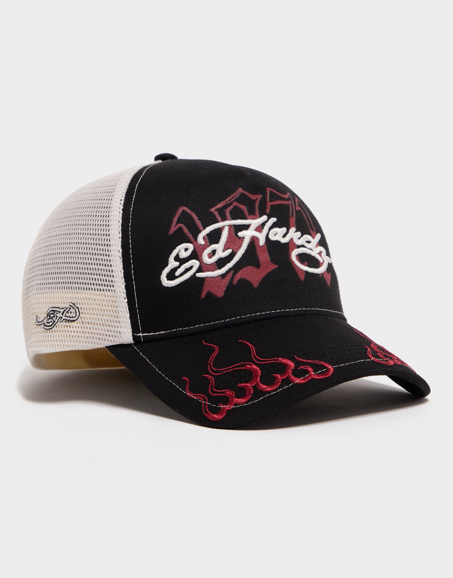 Black Ed Hardy 1971 Logo Trucker Cap - JD Sports Global