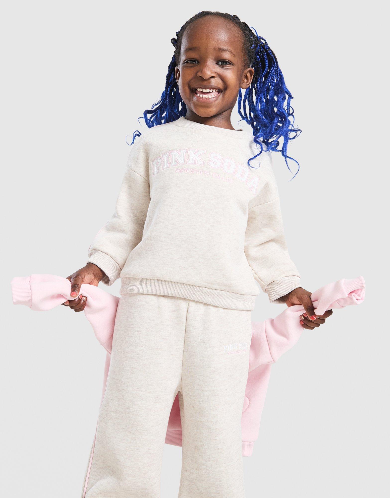 Pink Soda Sport Swirl Crew Tracksuit Infant