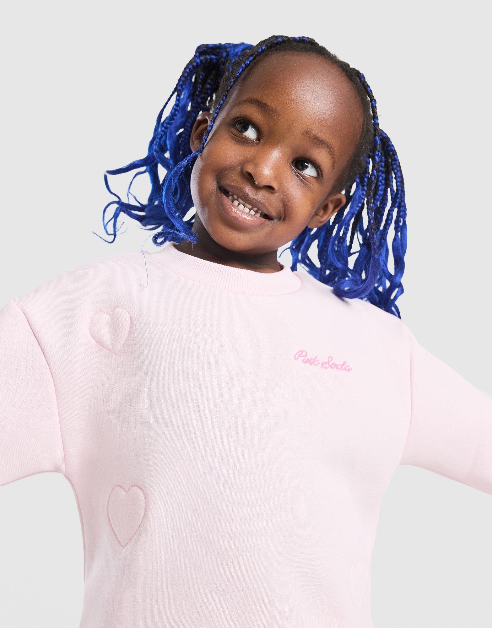 Pink Soda Sport Girls' Heart Stitch Crew Set Infant