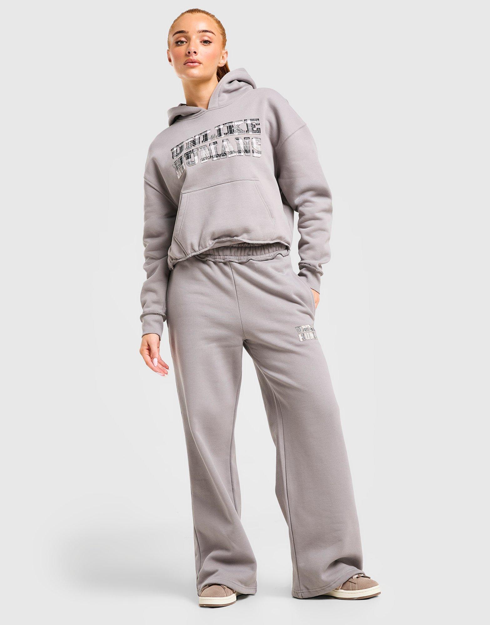 Unlike Humans Checkers Boxy Hoodie
