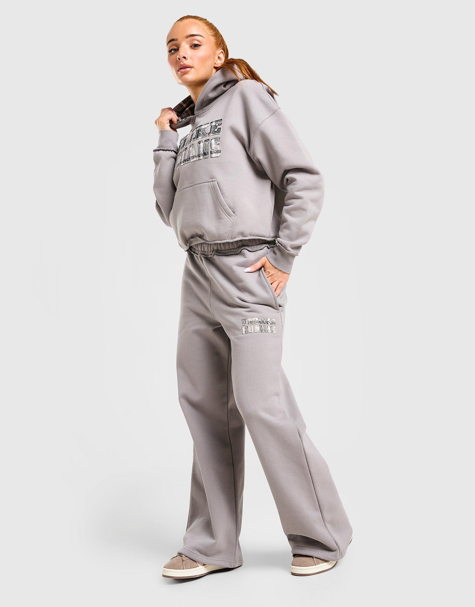 Unlike Humans Checkers Wide Leg Joggers