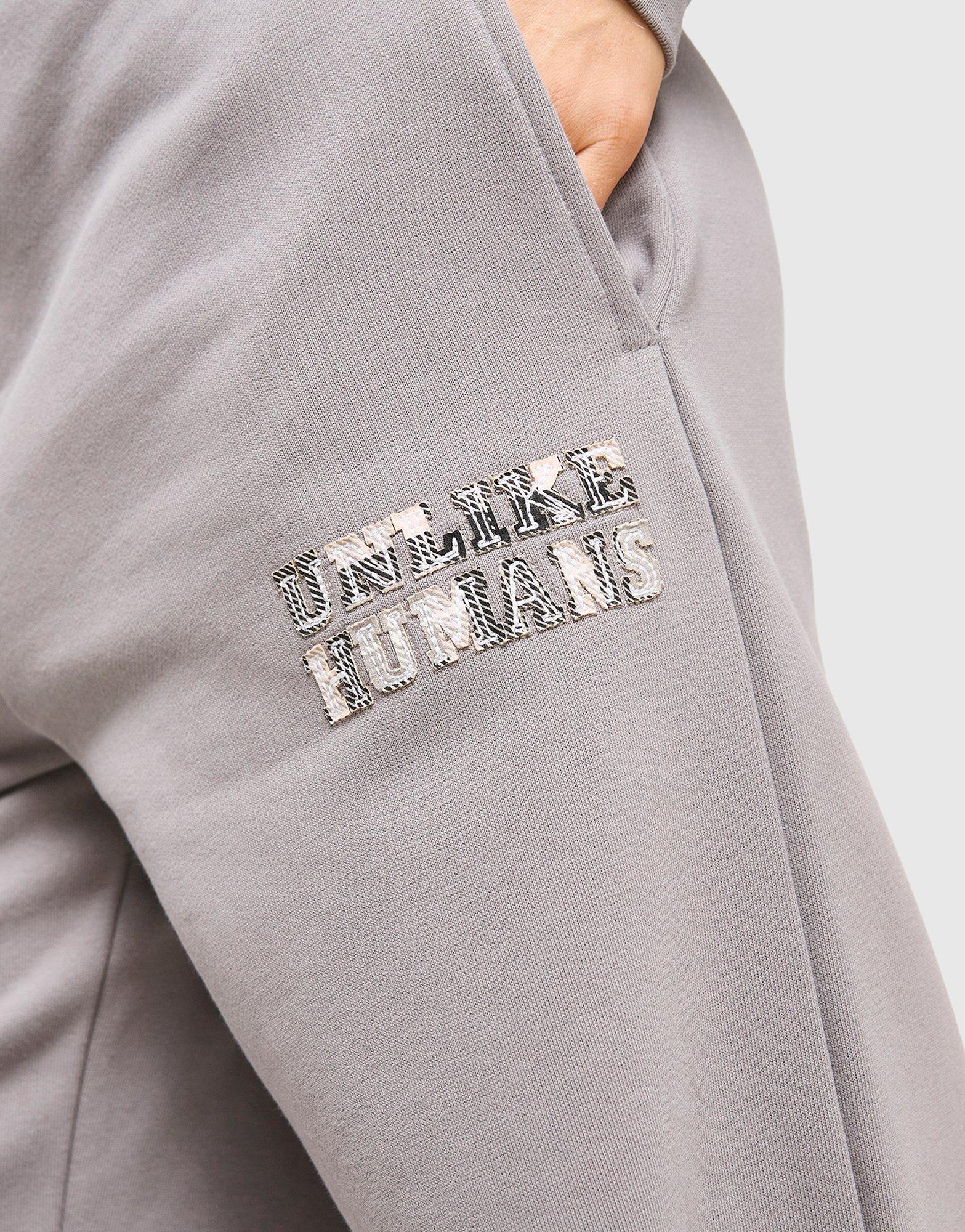 Unlike Humans Checkers Wide Leg Joggers