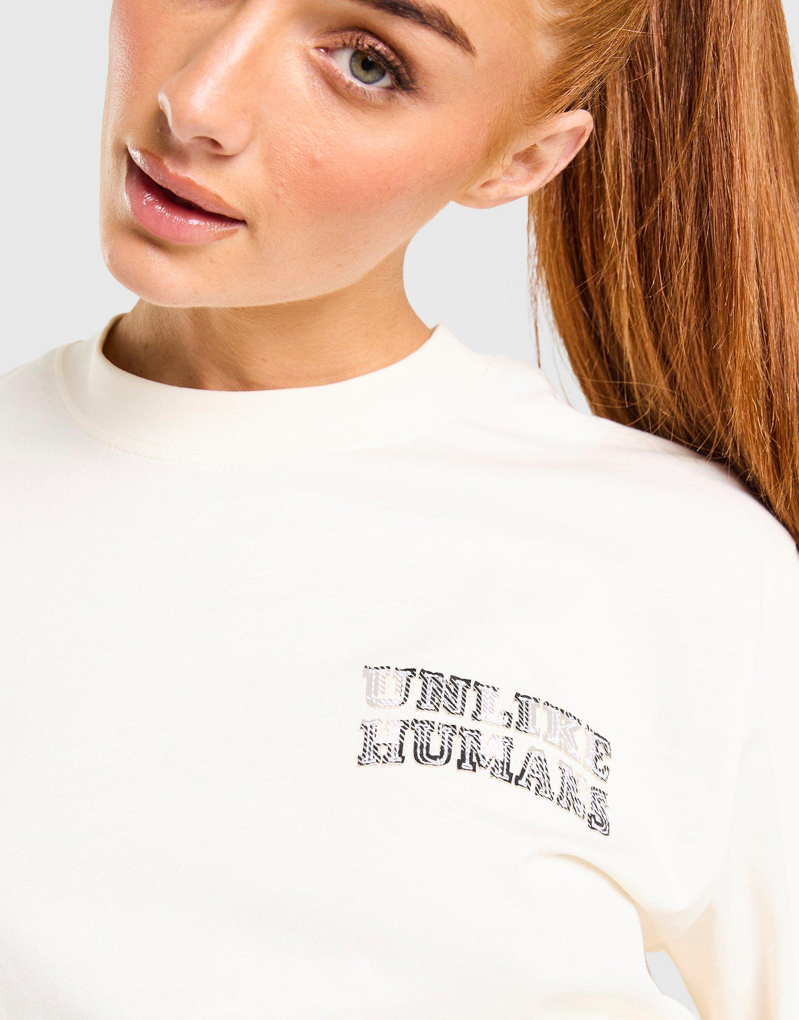 Unlike Humans Checkers Boxy T-Shirt