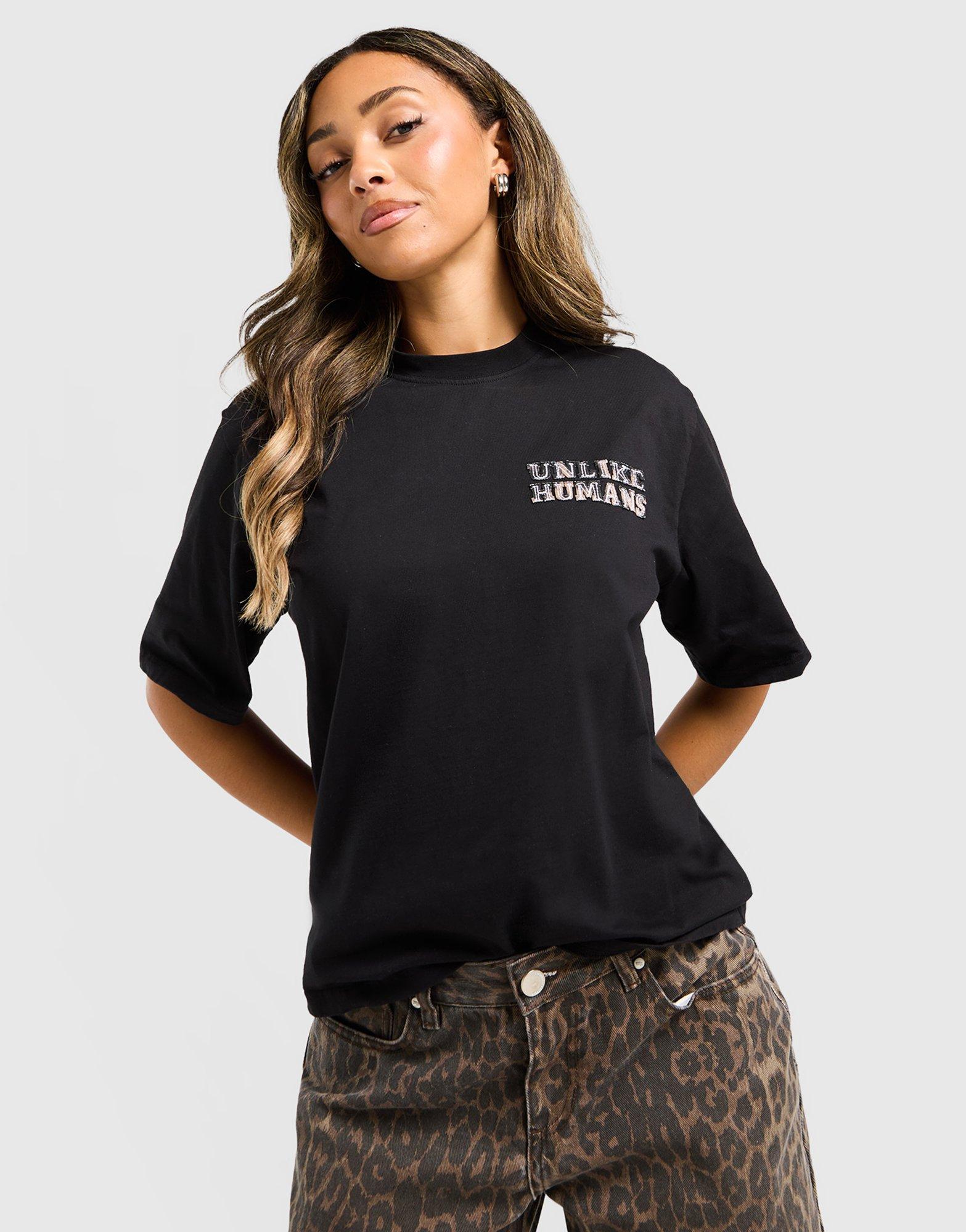 Unlike Humans Leopard Boxy T-Shirt — foto 2