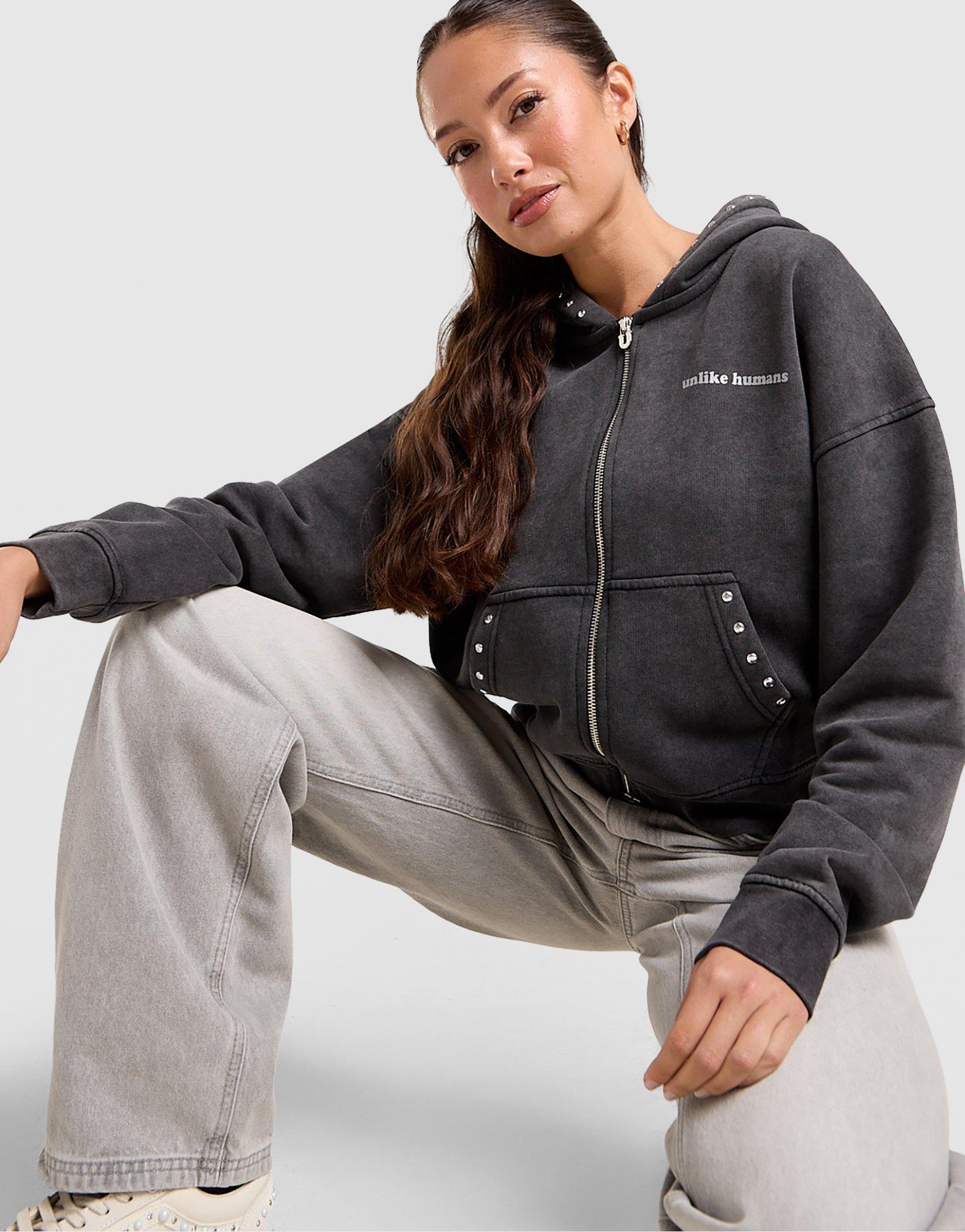 Unlike Humans Studs Full Zip Hoodie