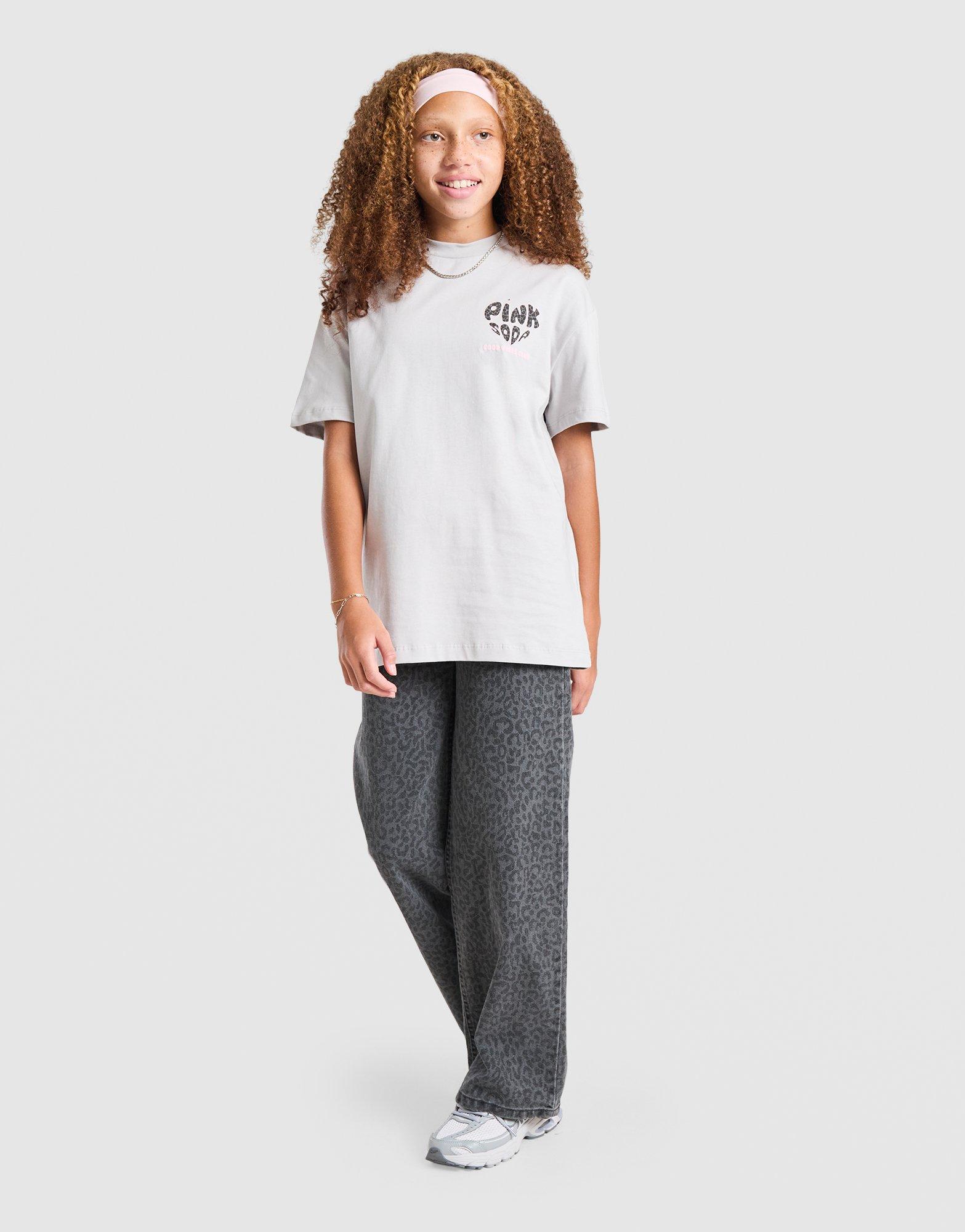 Pink Soda Sport Girls' Leopard T-Shirt Junior
