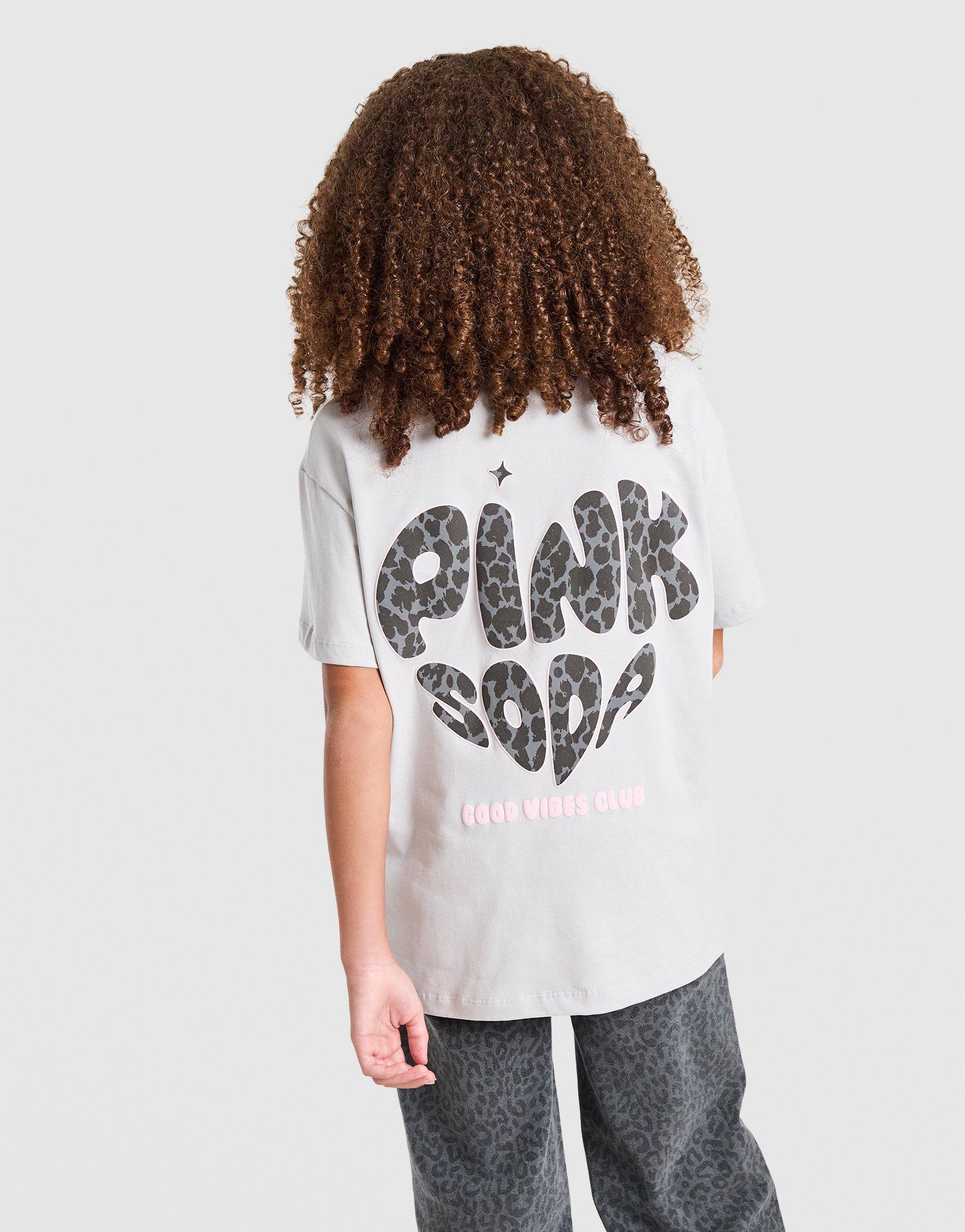 Pink Soda Sport Girls' Leopard T-Shirt Junior