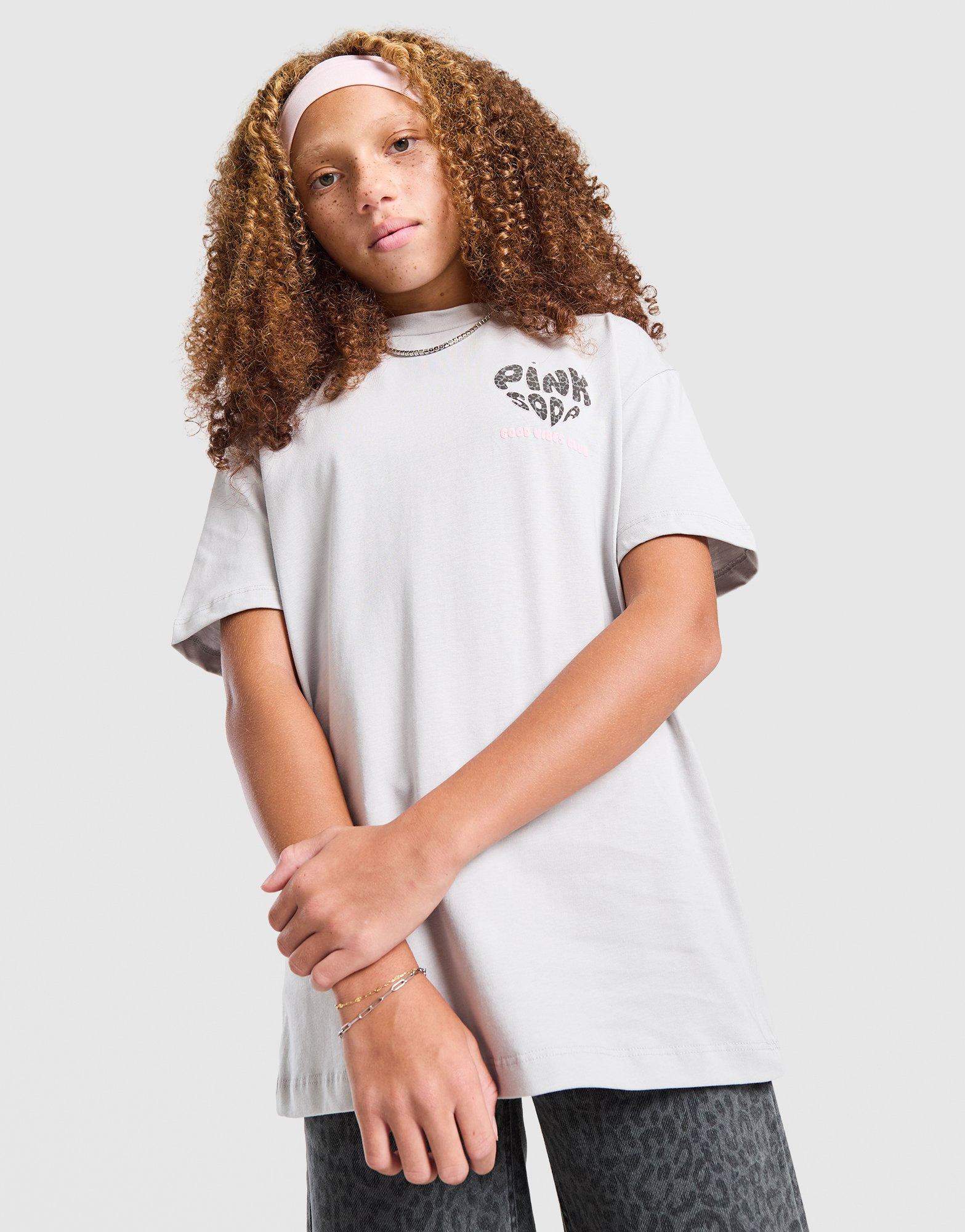Pink Soda Sport Girls' Leopard T-Shirt Junior