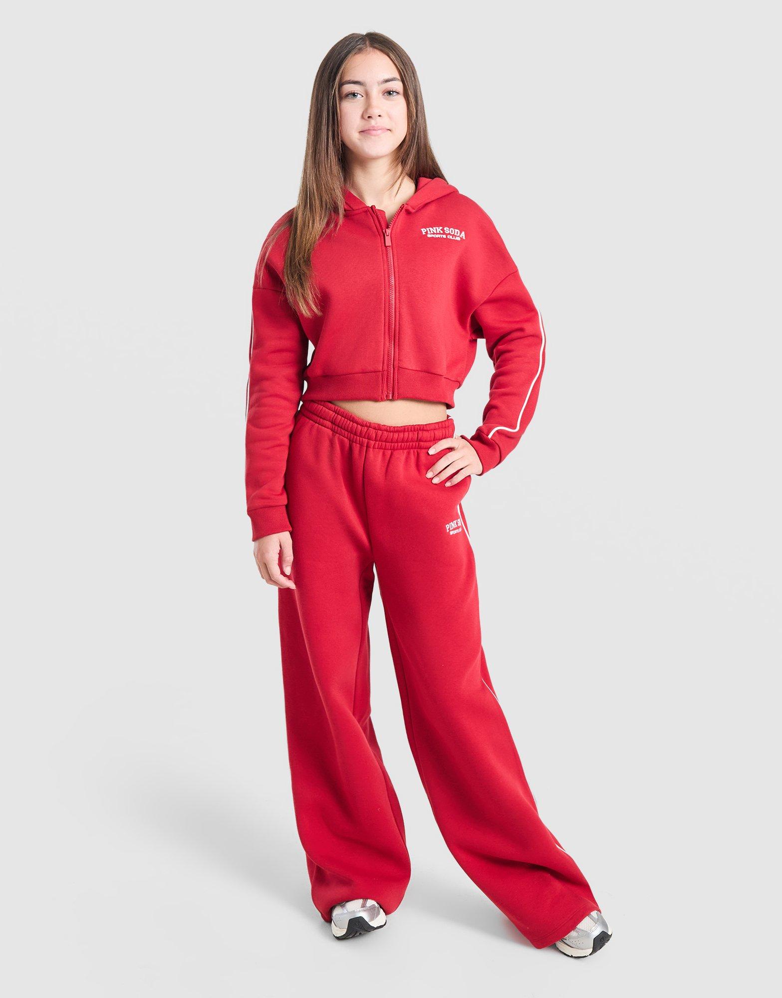 Pink Soda Sport Girls' Swirl Cropped Hoodie Kinder