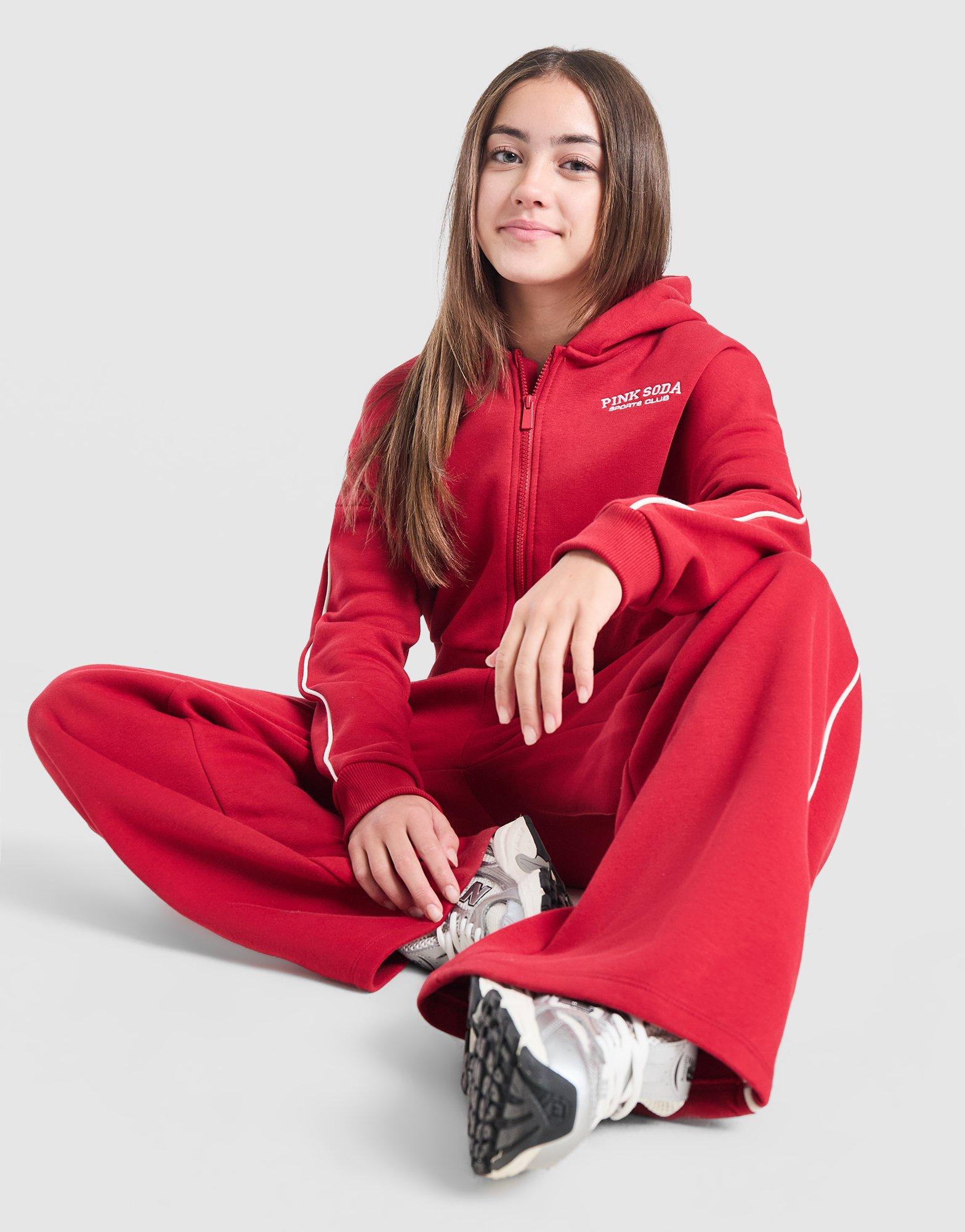 Pink Soda Sport Girls' Swirl Cropped Hoodie Junior