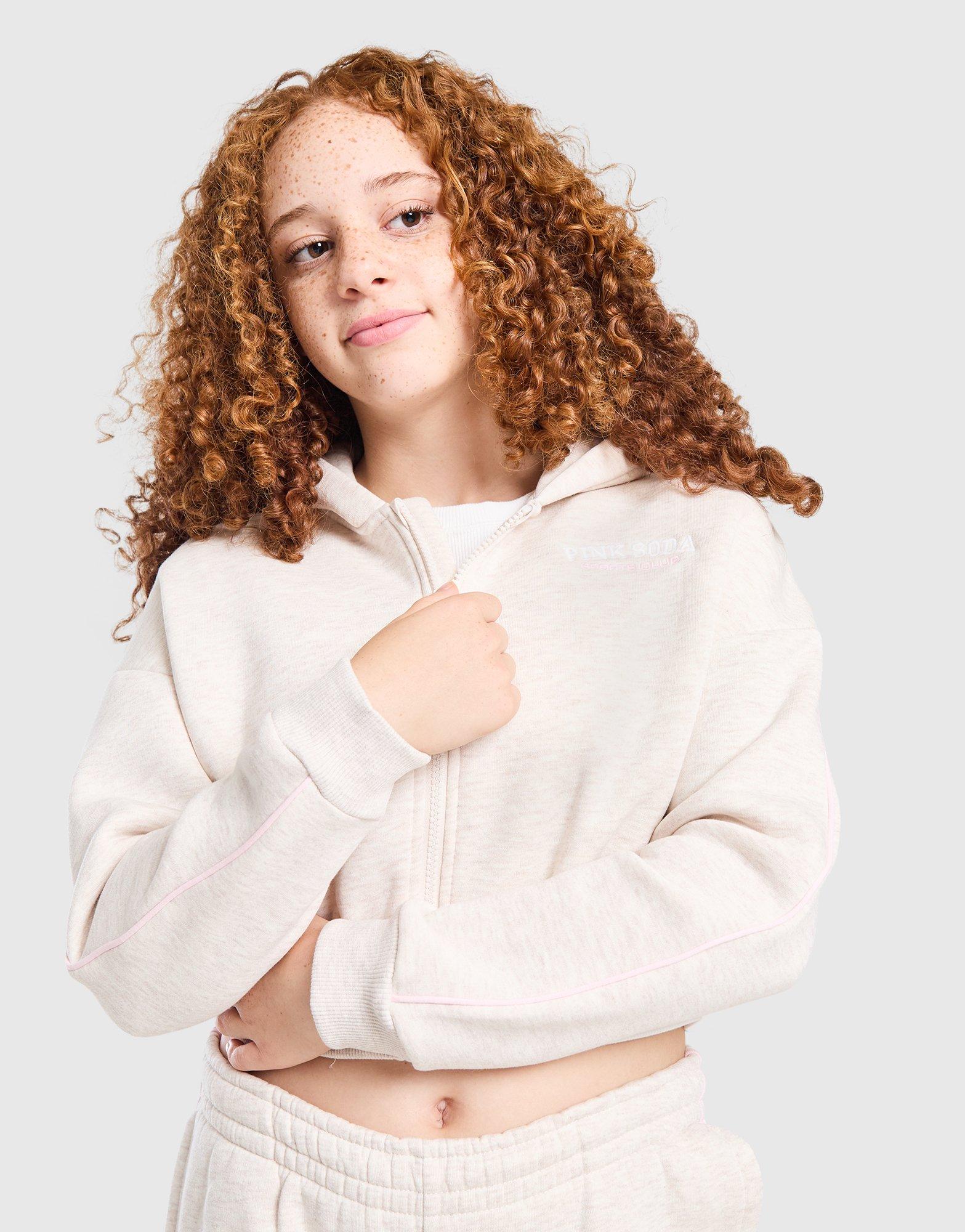 Pink Soda Sport Girls' Swirl Cropped Hoodie Junior