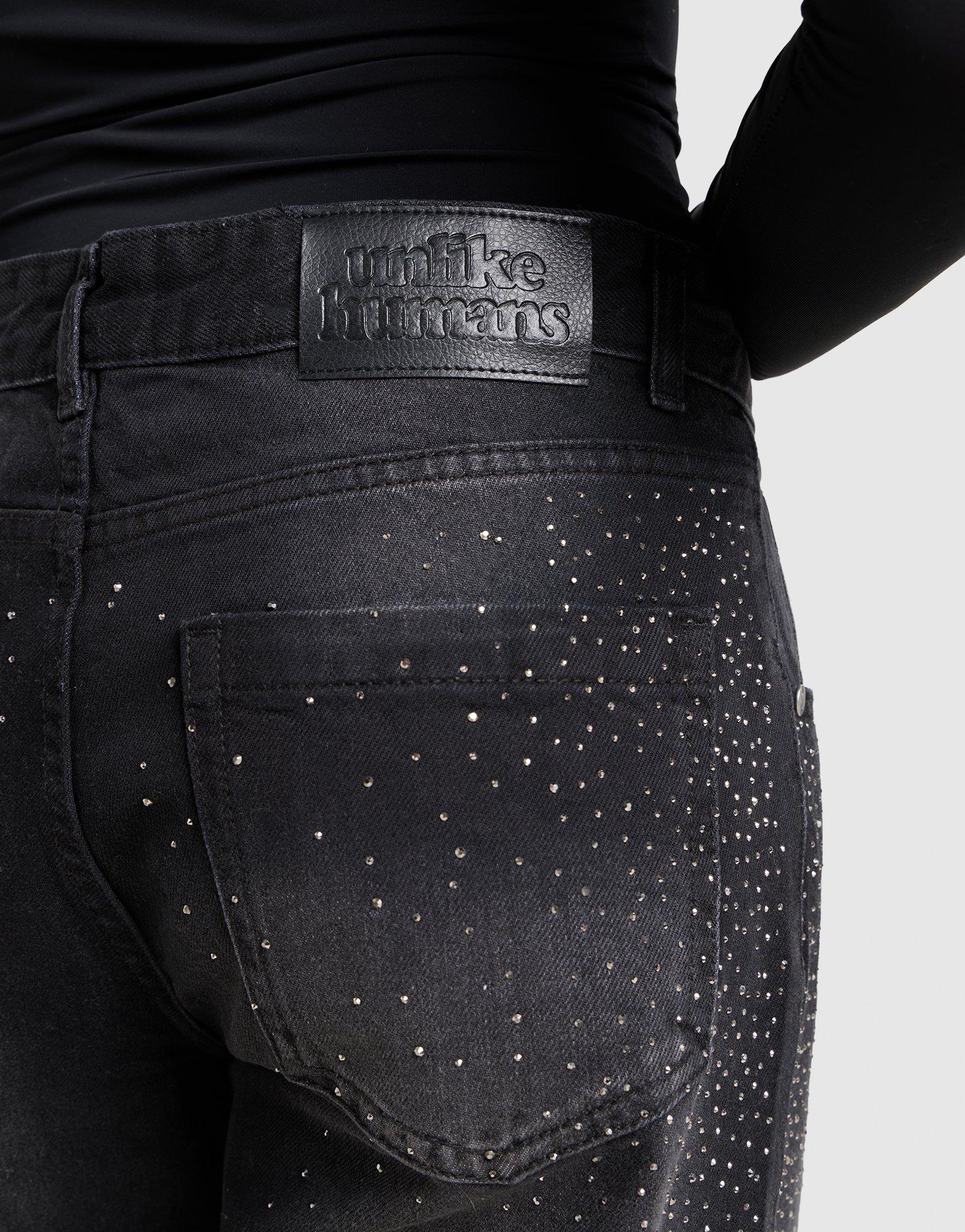 Unlike Humans Diamante Jeans