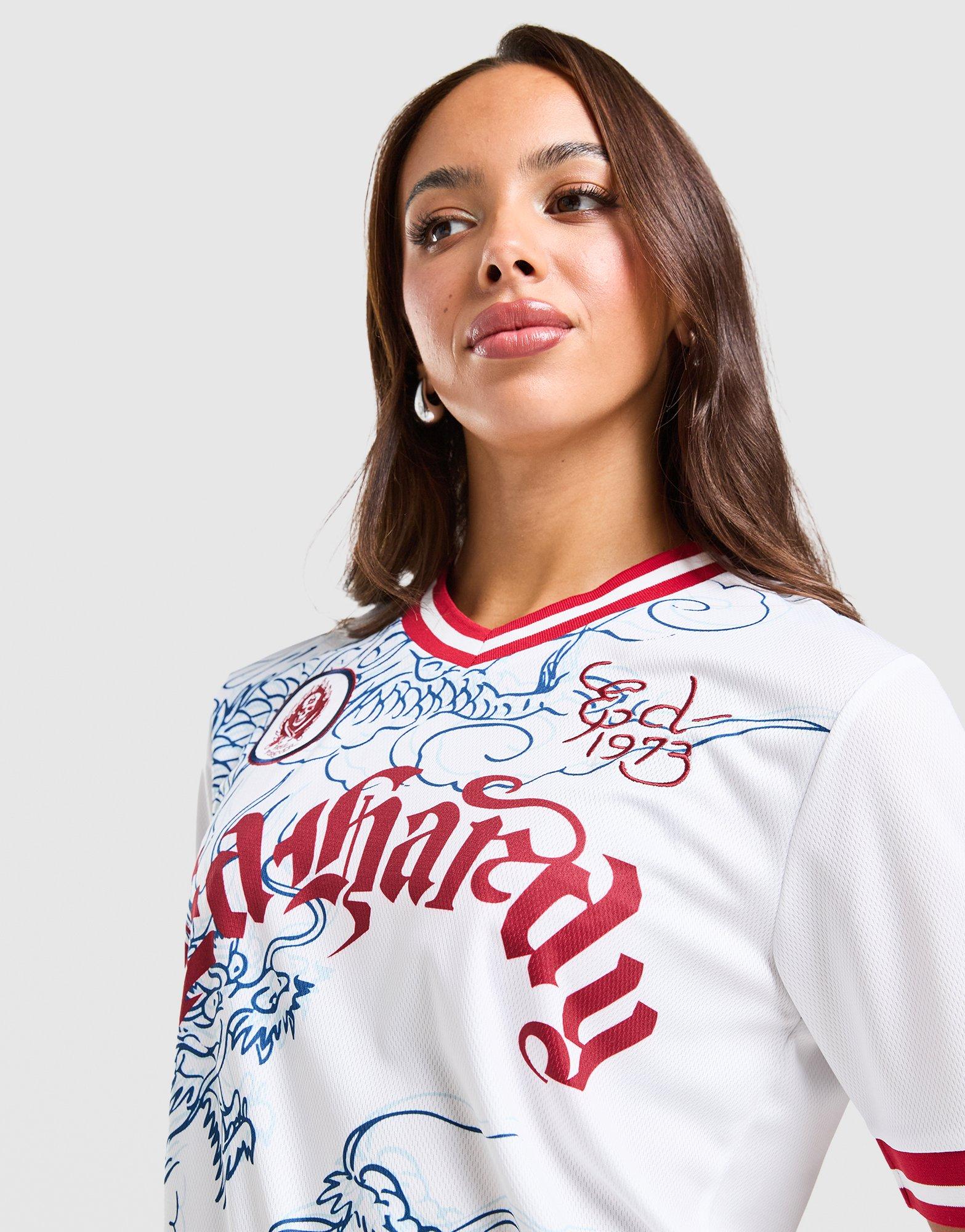 Ed Hardy Soaring Dragon Football T-Shirt
