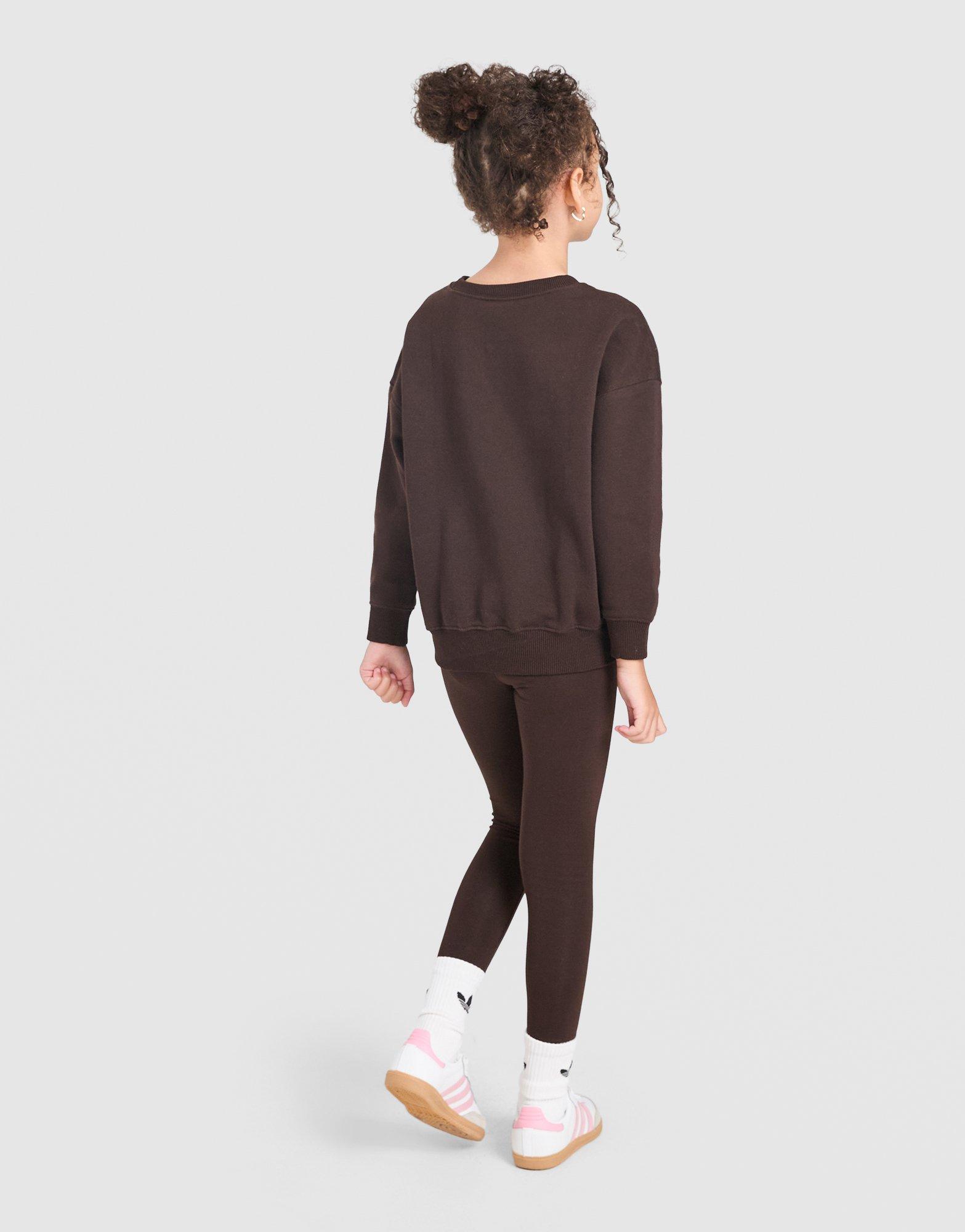 adidas Originals Girls' Polka Dot Crew Oberteil & Leggings Set Kleinkinder