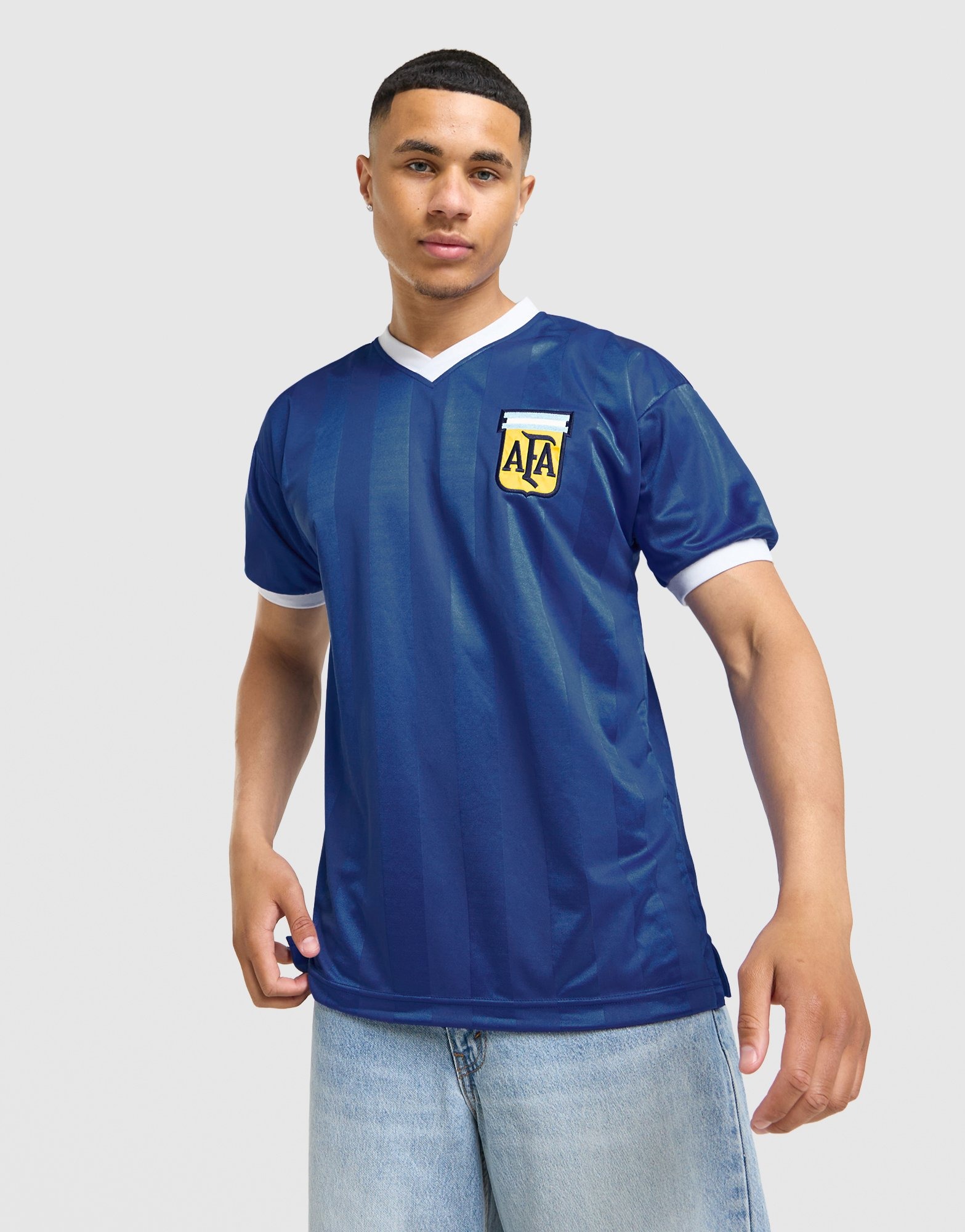 Blue Score Draw Argentina 1986 World Cup Retro Shirt - JD Sports