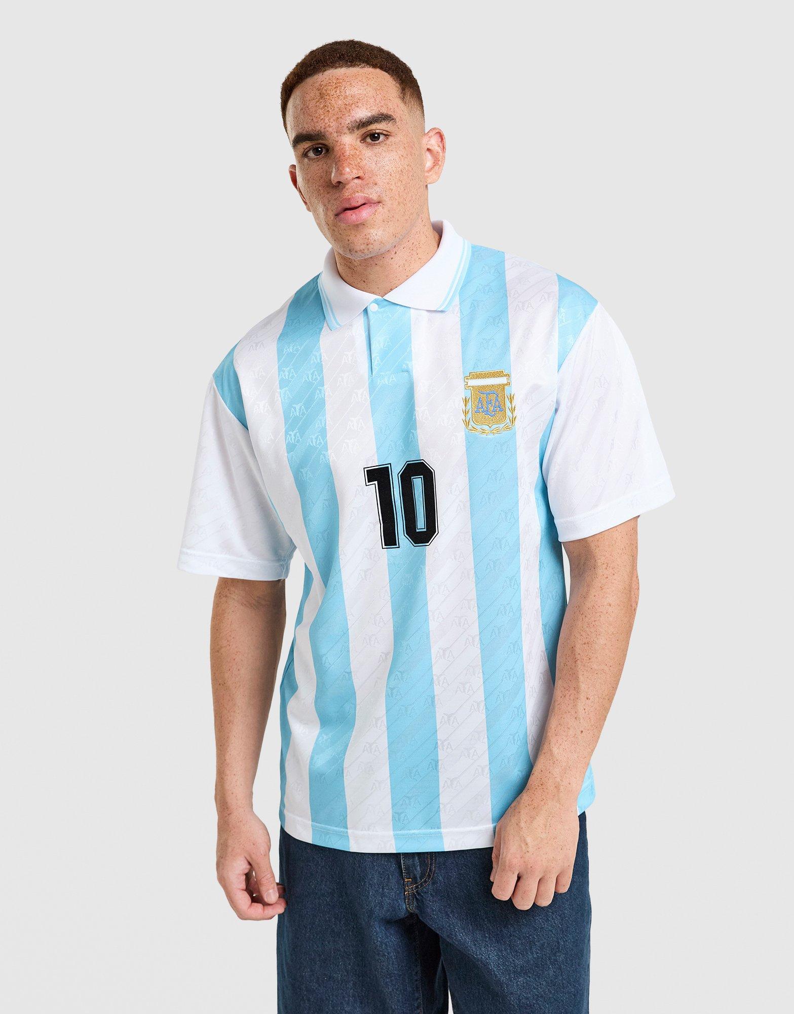 Score Draw Argentina 1994 World Cup Maradonna #10 Retro Shirt