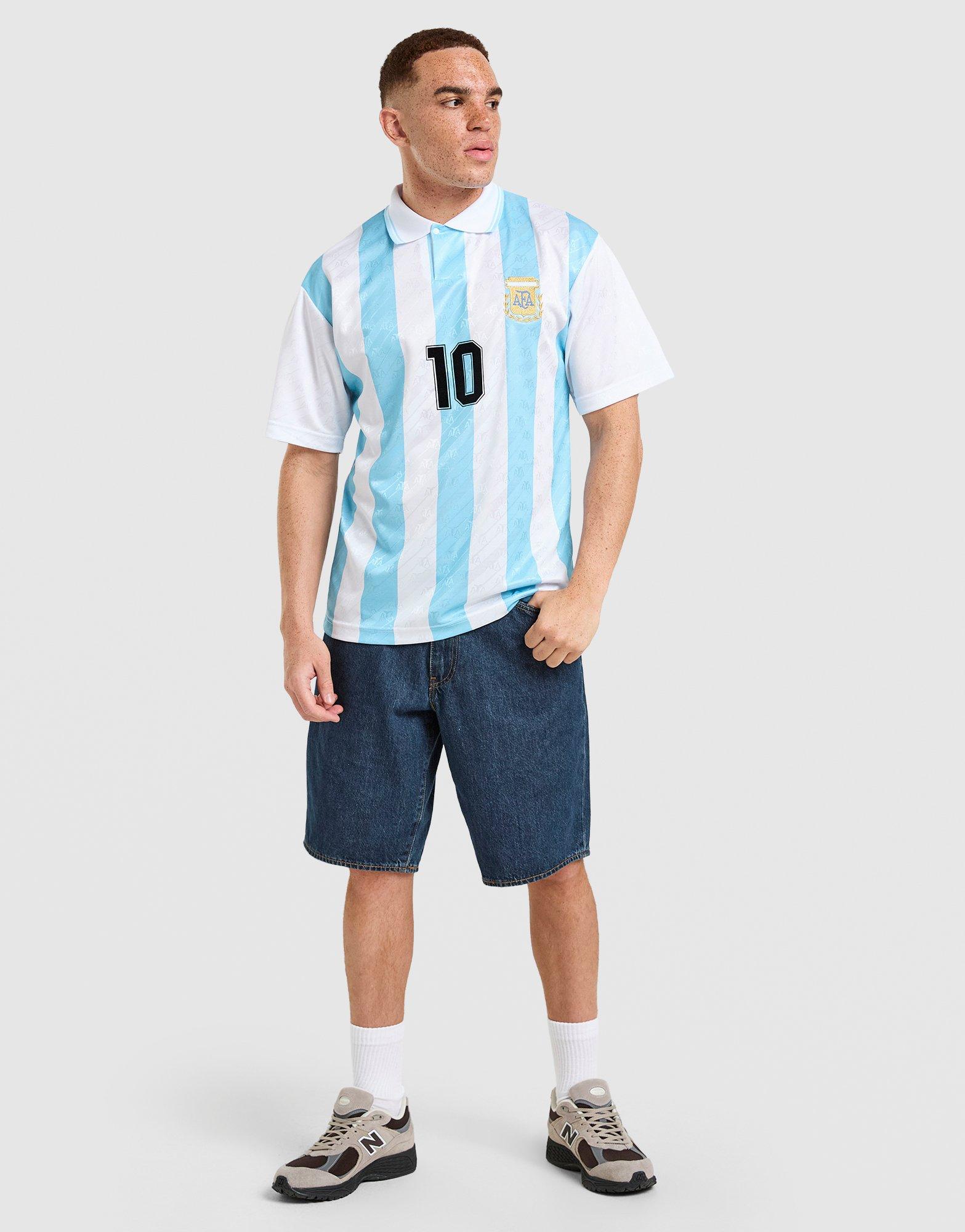 Score Draw Argentina 1994 World Cup Maradonna #10 Retro Shirt