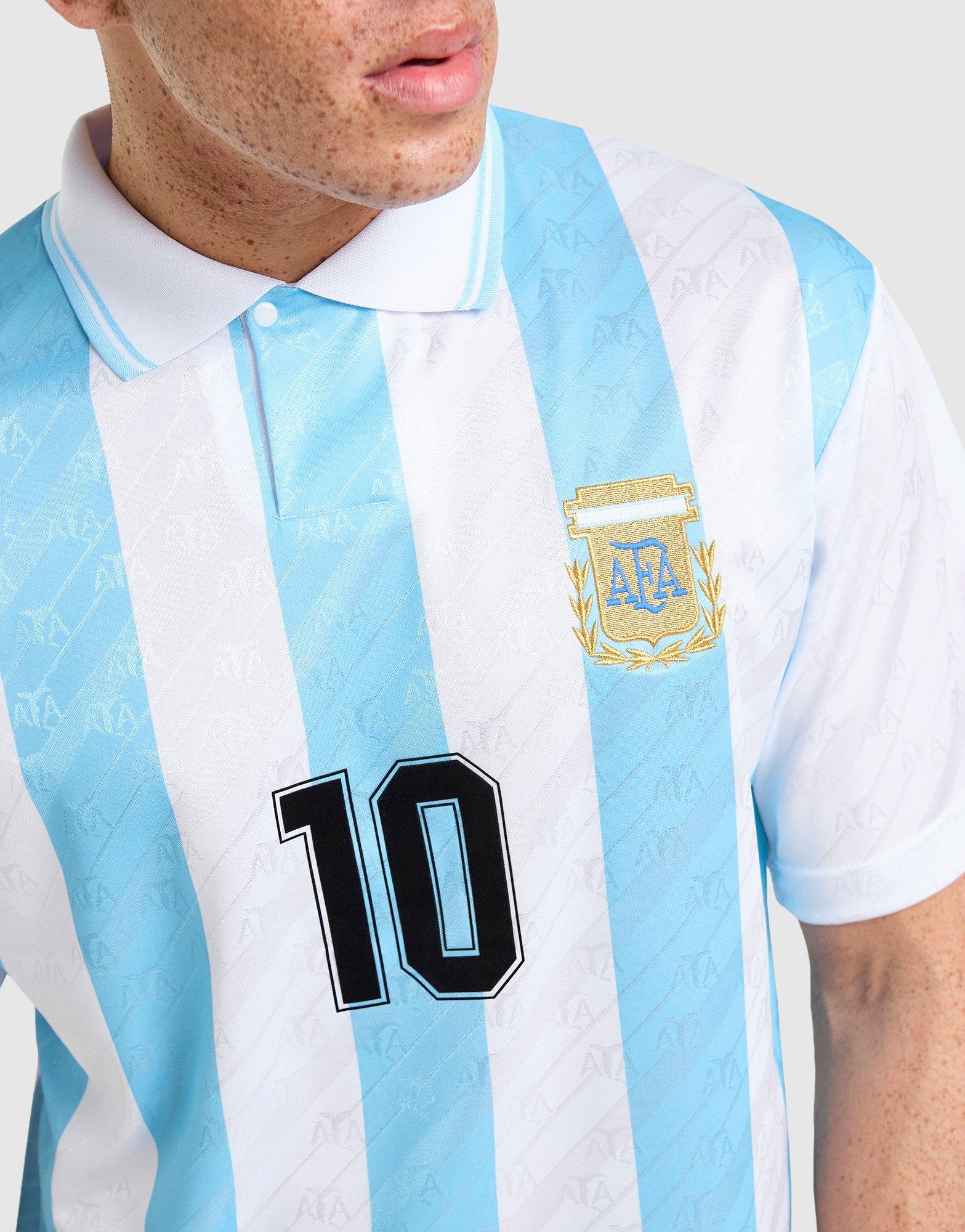 Score Draw Argentina 1994 World Cup Maradonna #10 Retro Shirt