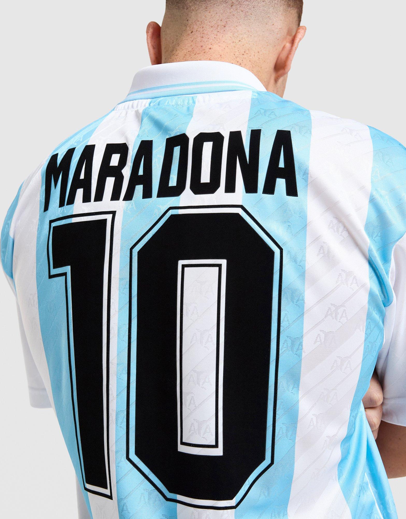 Score Draw Argentina 1994 World Cup Maradonna #10 Retro Shirt