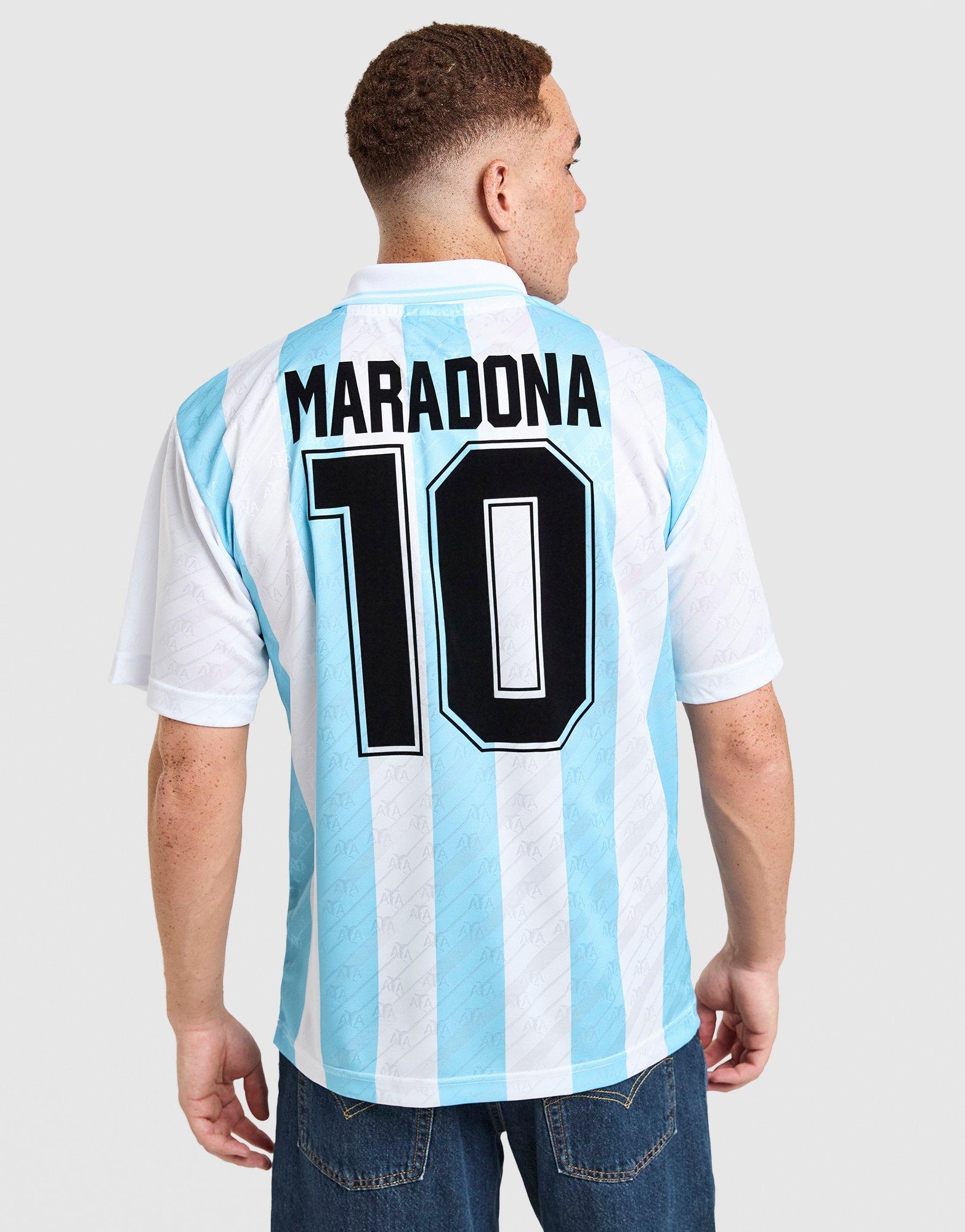 Score Draw Argentina 1994 World Cup Maradonna #10 Retro Shirt