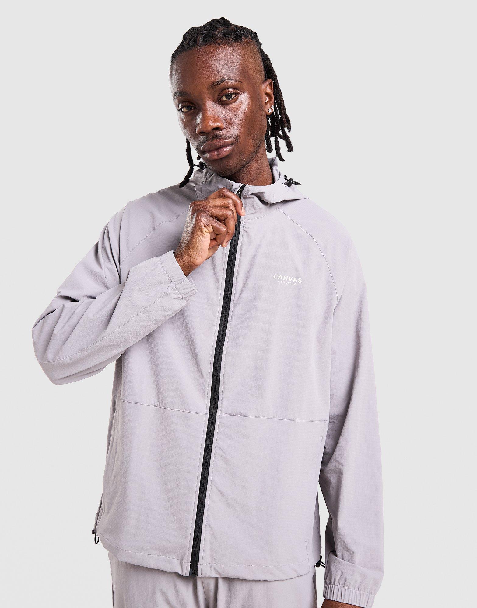 Canvas Athletic Track Windbreaker Jacket