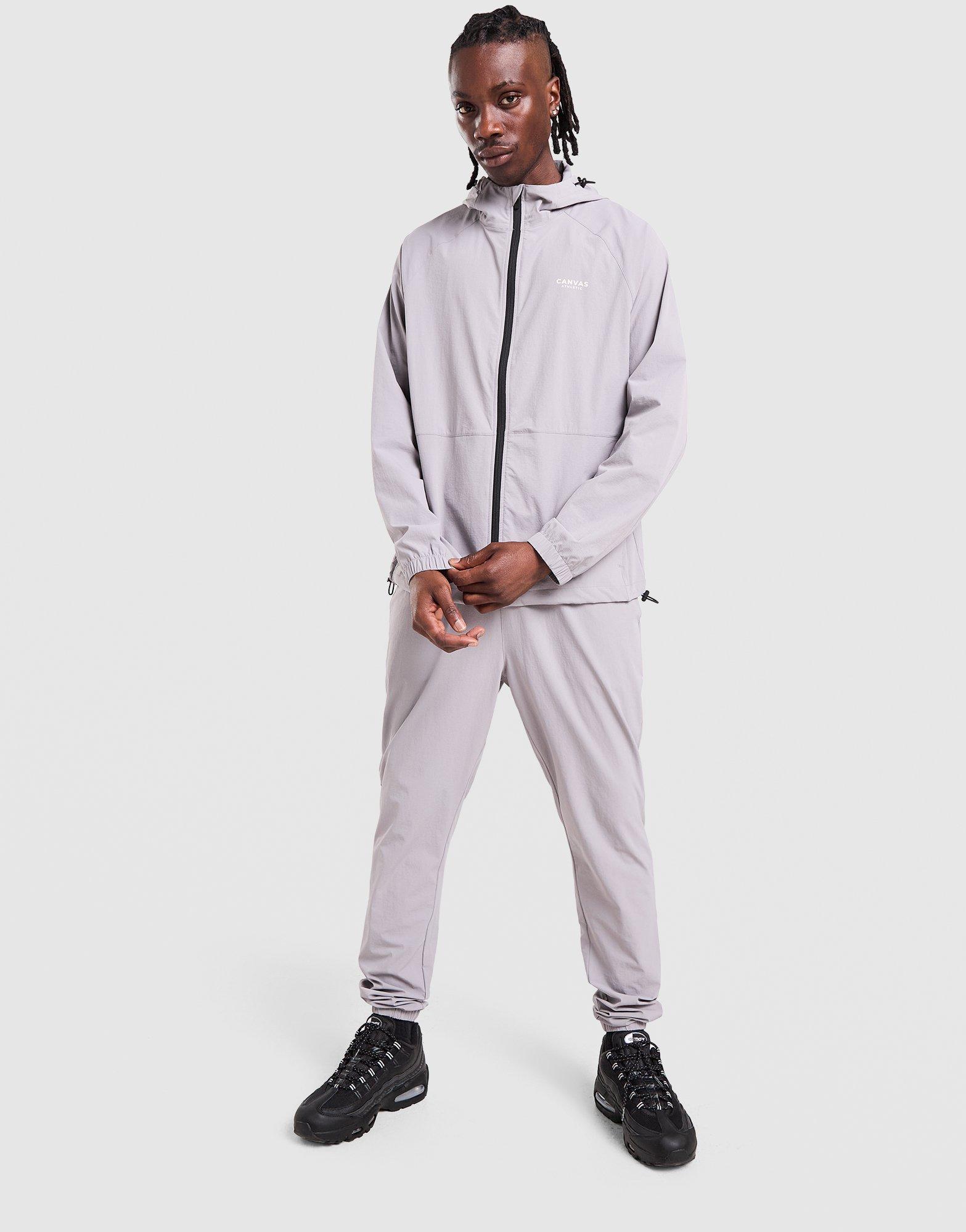 Canvas Athletic Track Windbreaker Jacket
