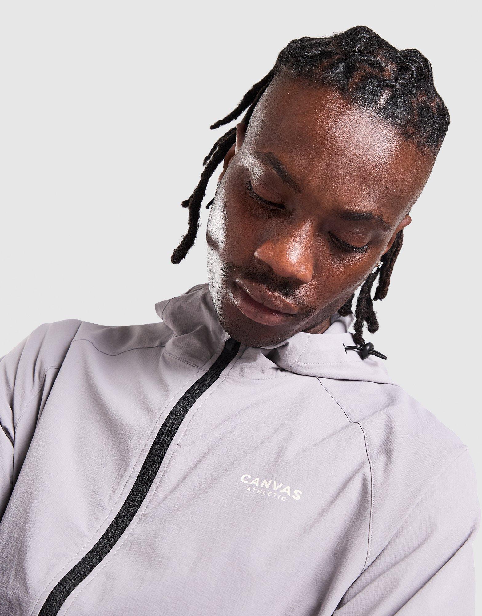 Canvas Athletic Track Windbreaker Jacket