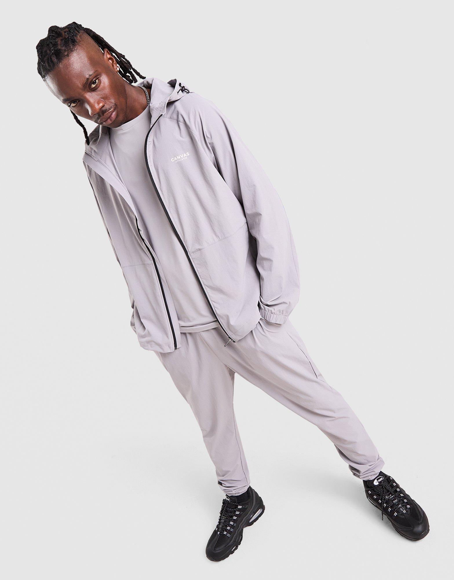 Canvas Athletic Track Windbreaker Jacket