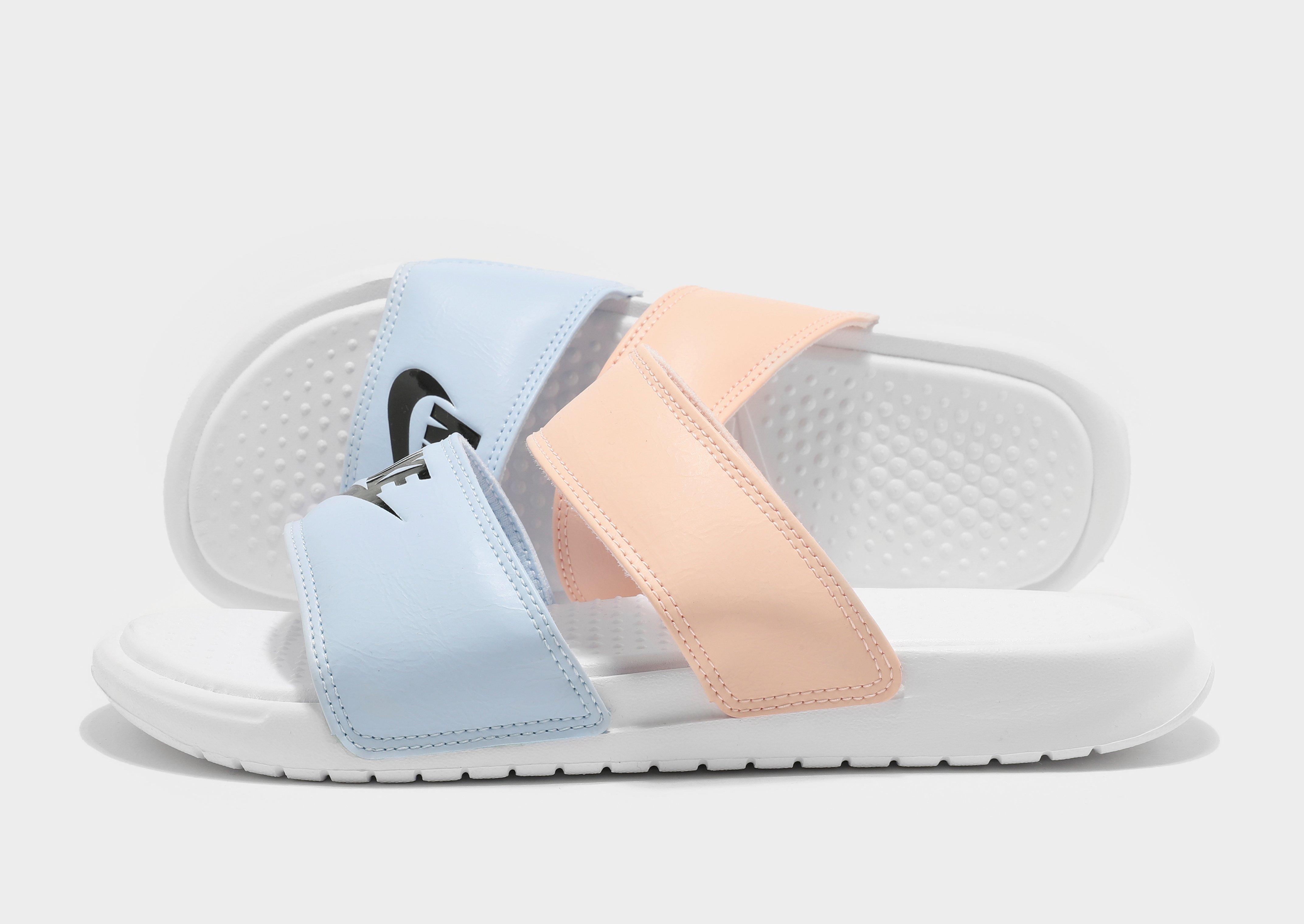 nike benassi duo ultra slide white