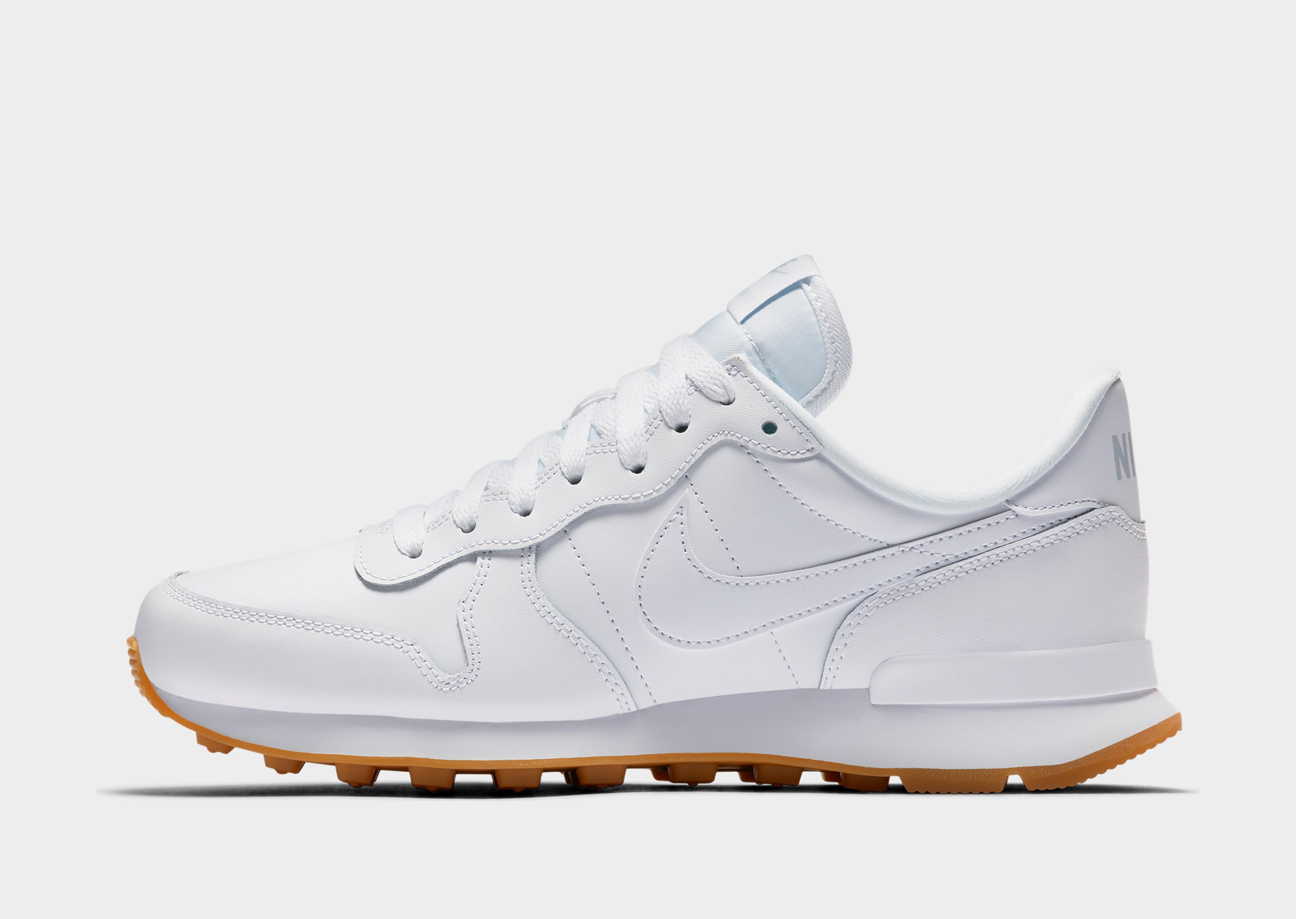 White Nike Internationalist Women's 