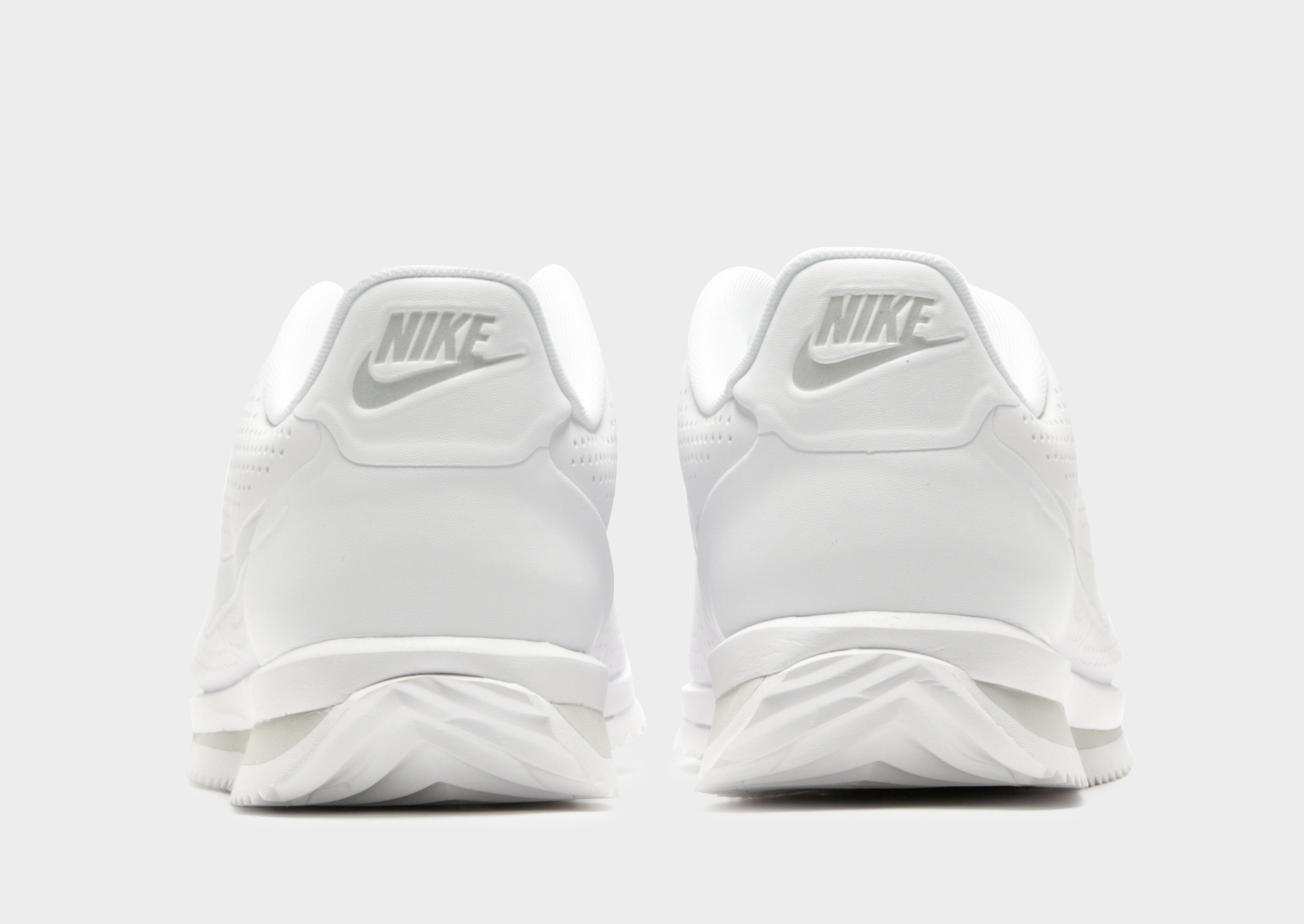 nike cortez white and gray